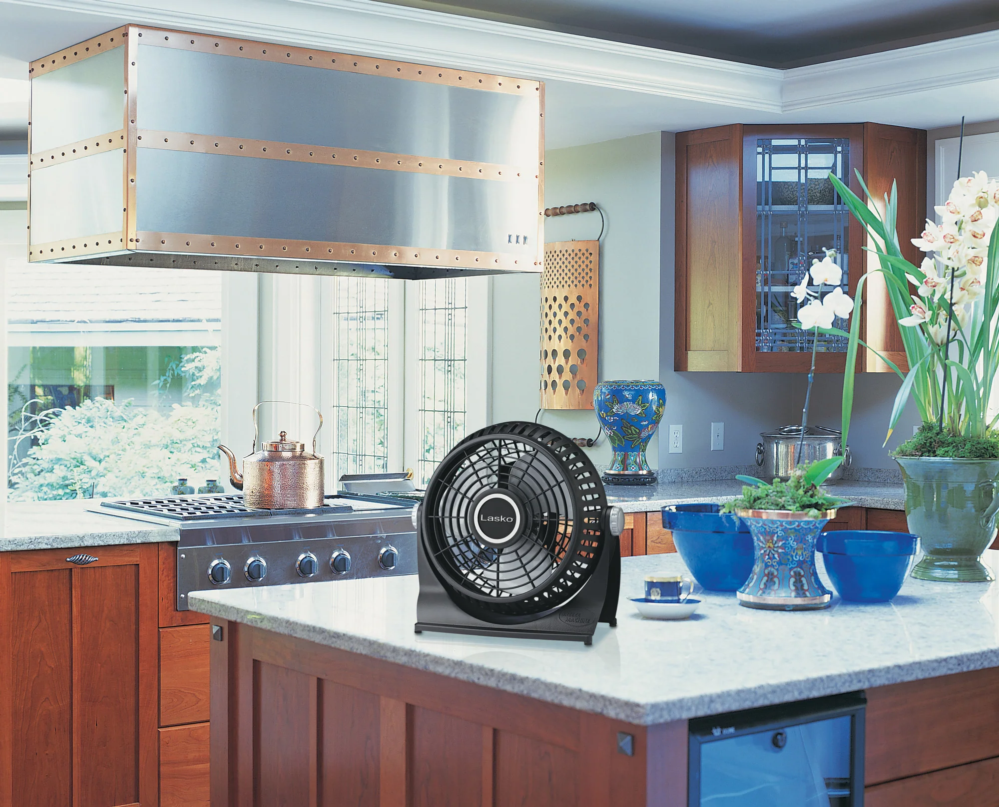 Lasko Breeze Machine 8" Desk Fan: 2-Speed, Pivoting, Black - Image 8