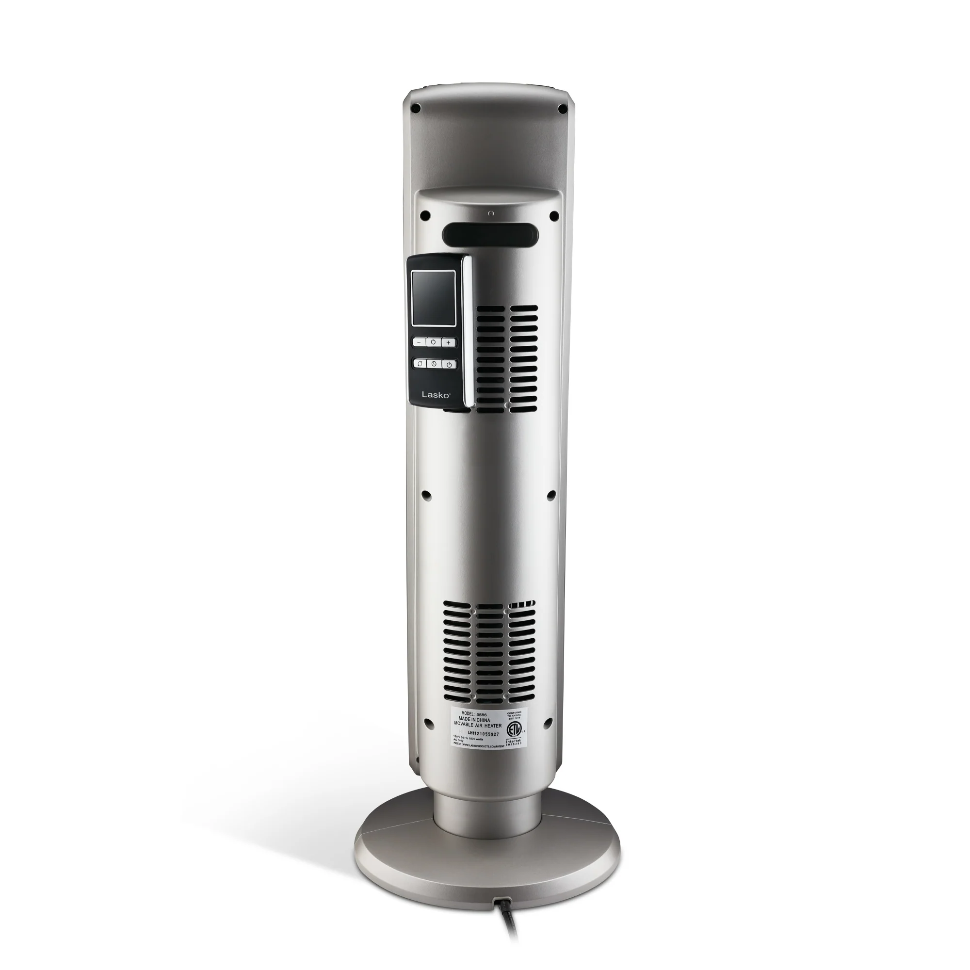 Lasko 29" Digital Ceramic Tower Heater (2 heat settings, remote, timer, black/silver) - Image 10