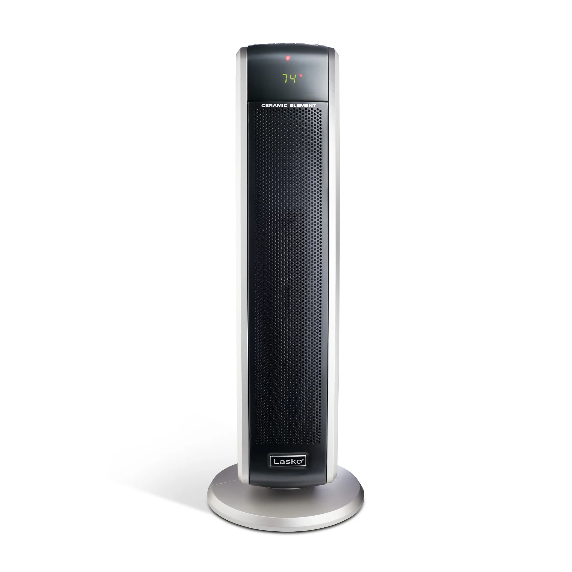 Lasko 29" Digital Ceramic Tower Heater (2 heat settings, remote, timer, black/silver) - Image 8