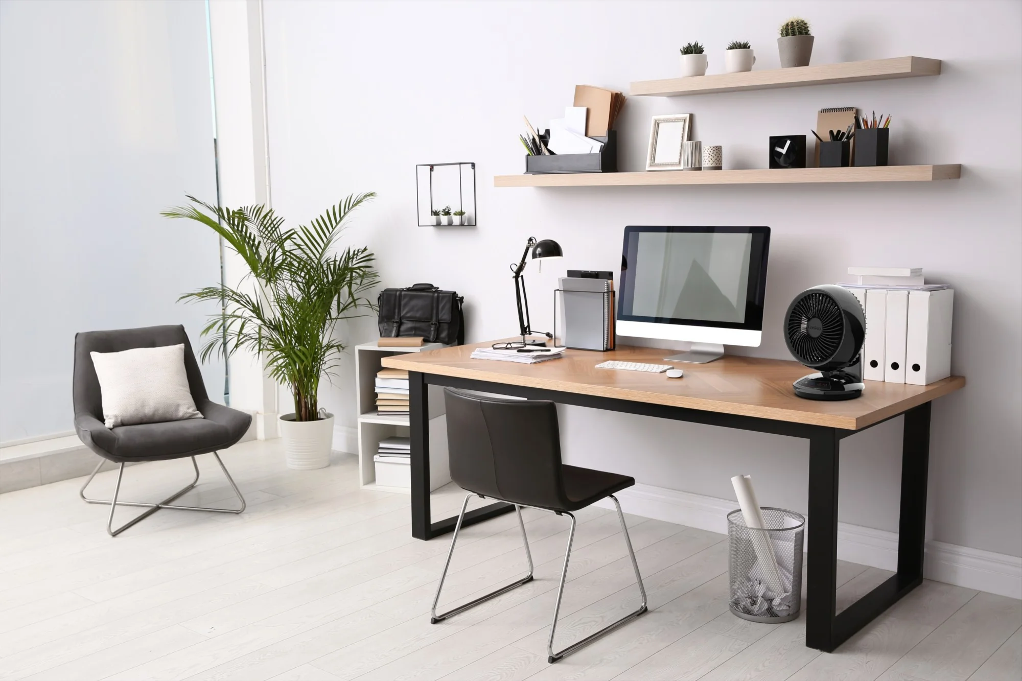 Lasko Whirlwind 7" Table Fan: Dual Oscillation, 3-Speed, Remote, Black - Image 12