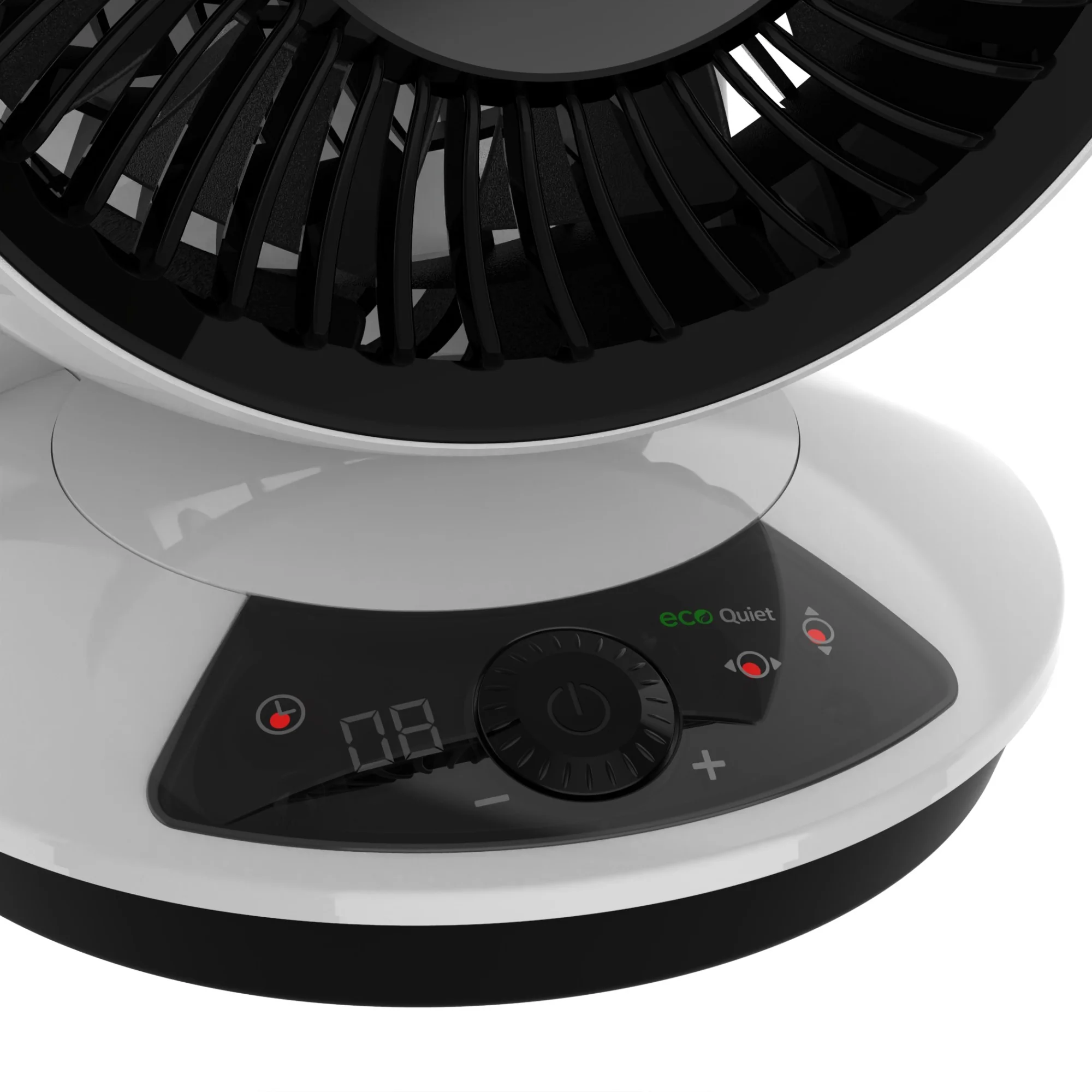 Lasko Whirlwind 7" DC Table Fan: Dual Oscillation, 12-Speed, Remote, White - Image 4