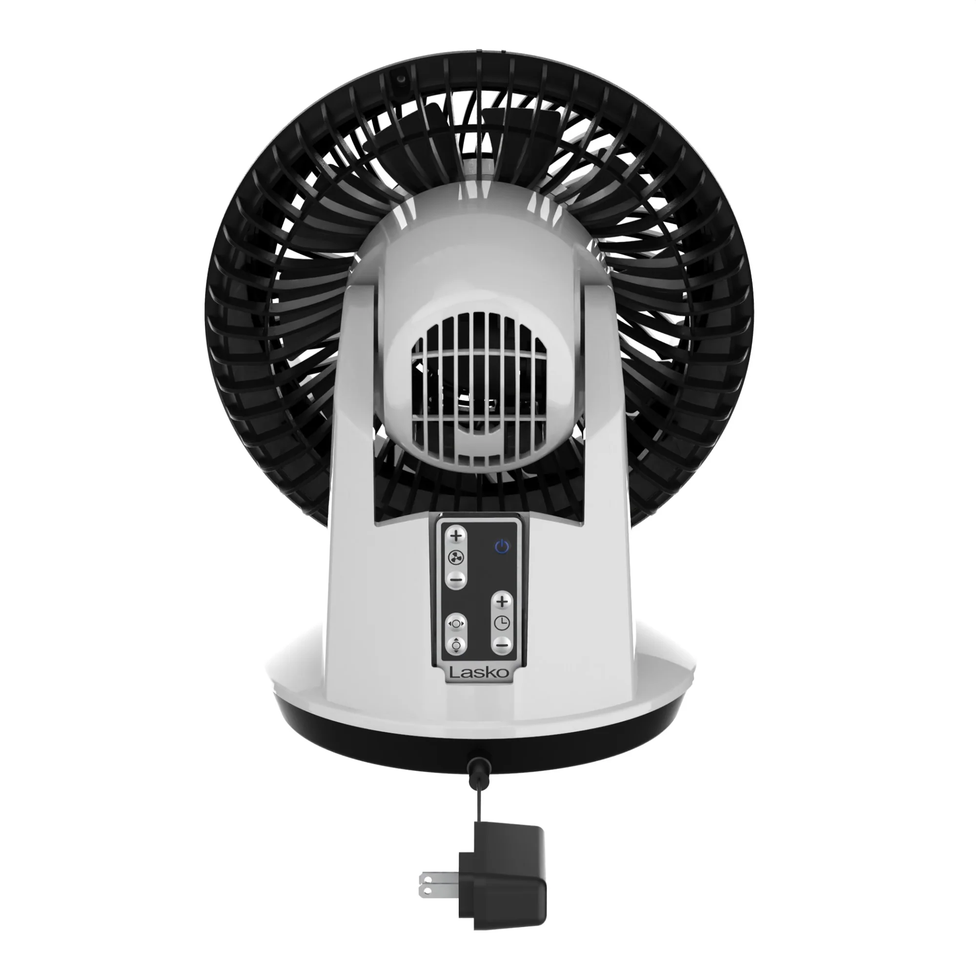 Lasko Whirlwind 7" DC Table Fan: Dual Oscillation, 12-Speed, Remote, White - Image 5