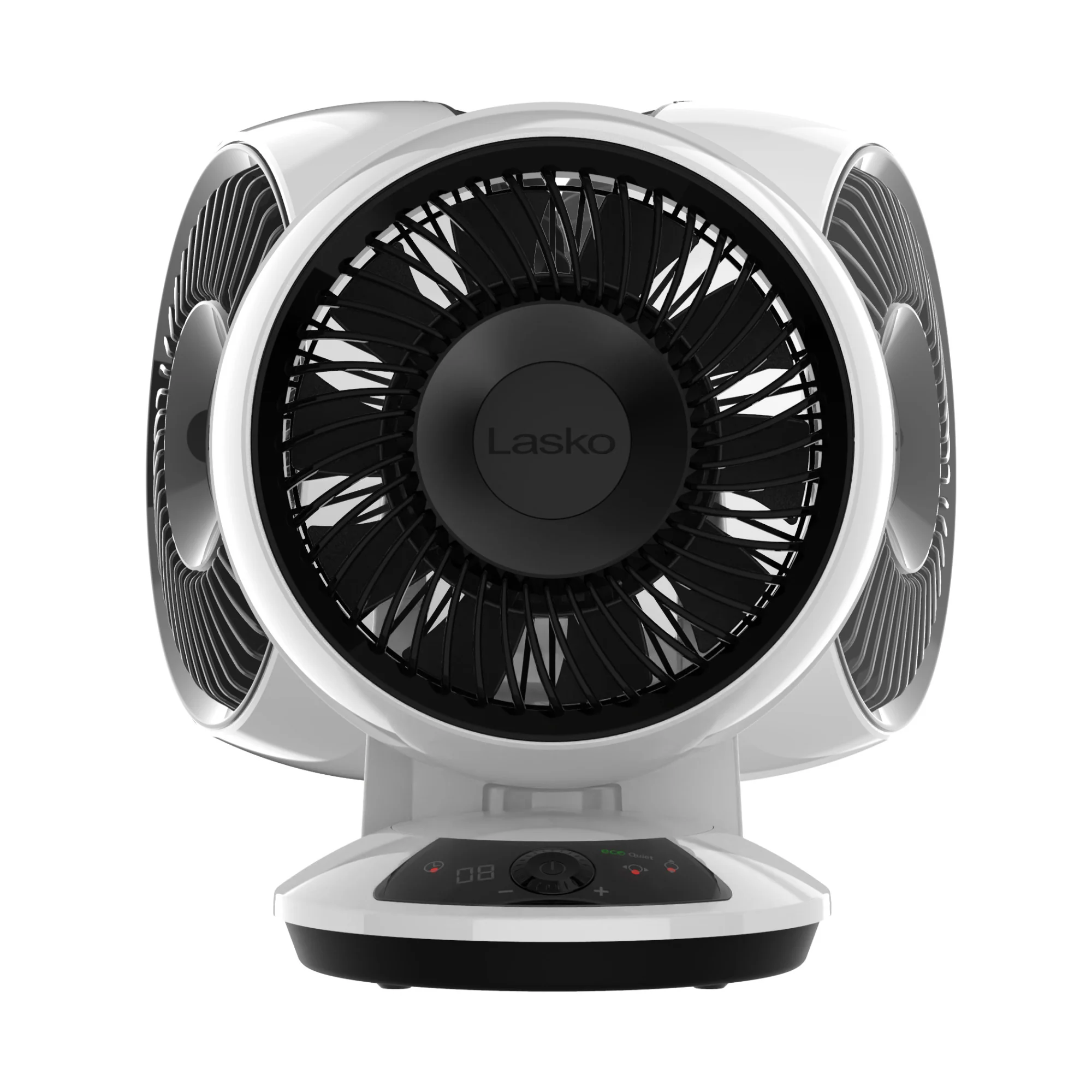 Lasko Whirlwind 7" DC Table Fan: Dual Oscillation, 12-Speed, Remote, White - Image 8