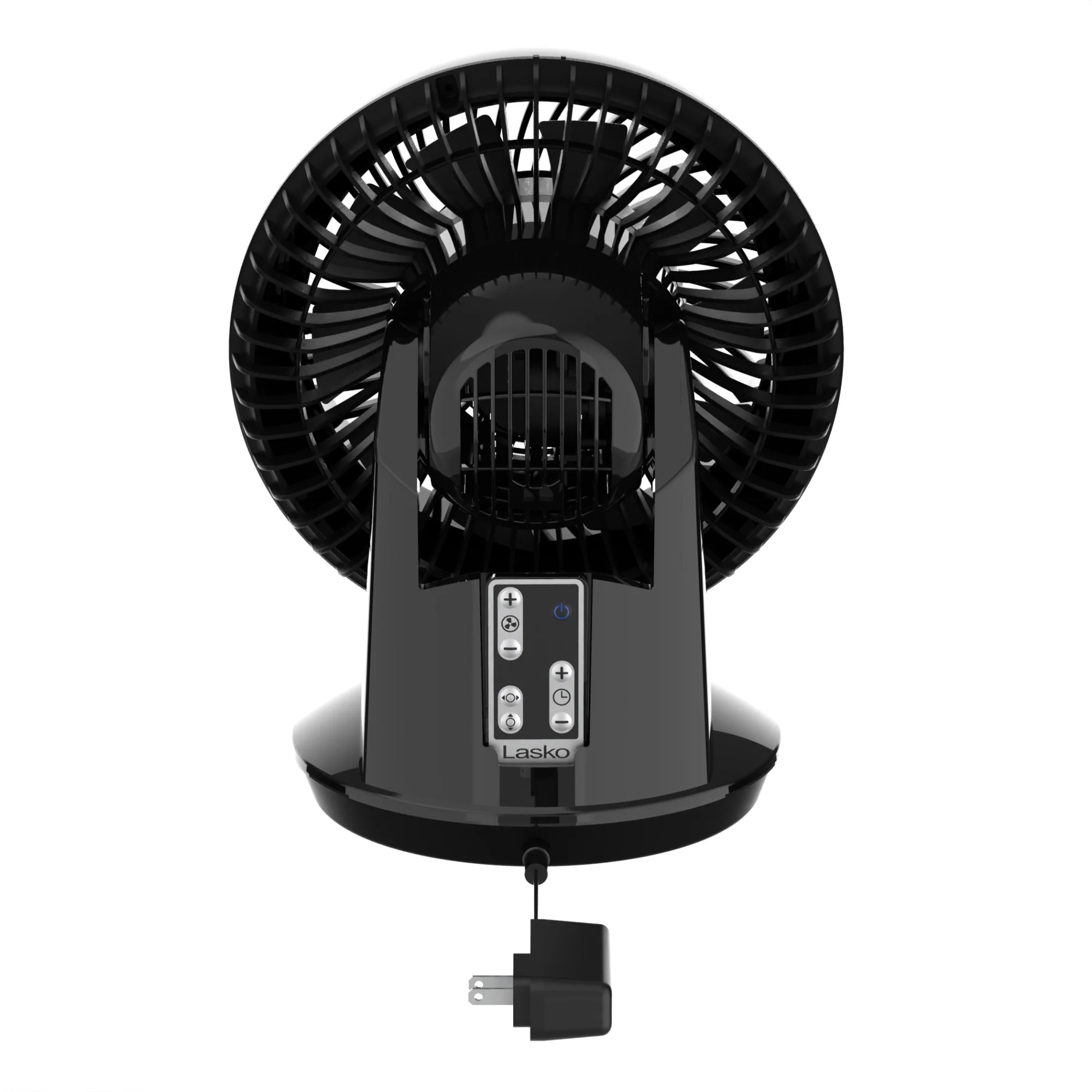 Lasko Whirlwind 7" DC Table Fan: Dual Oscillation, 12-Speed, Remote, Black - Image 5