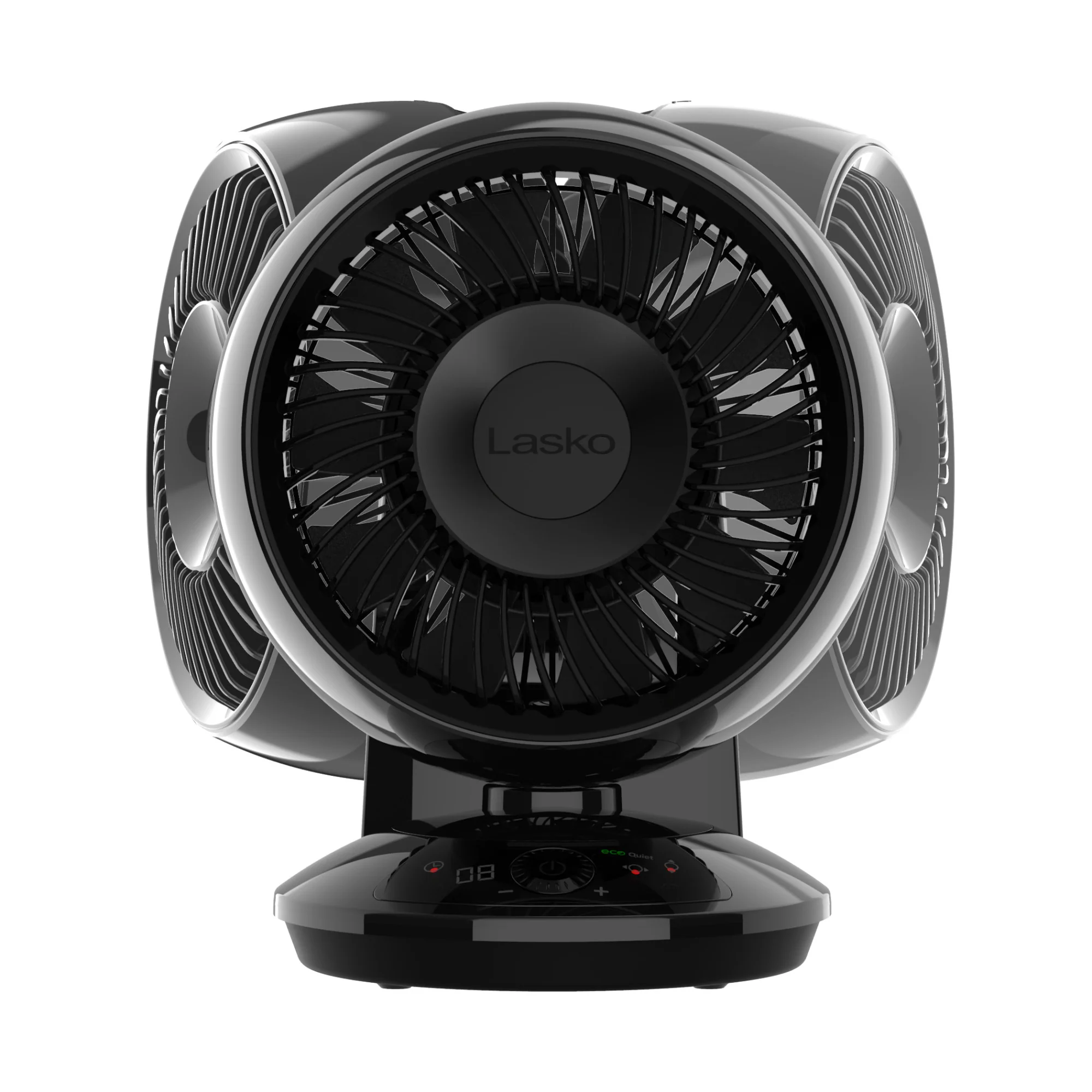 Lasko Whirlwind 7" DC Table Fan: Dual Oscillation, 12-Speed, Remote, Black - Image 8