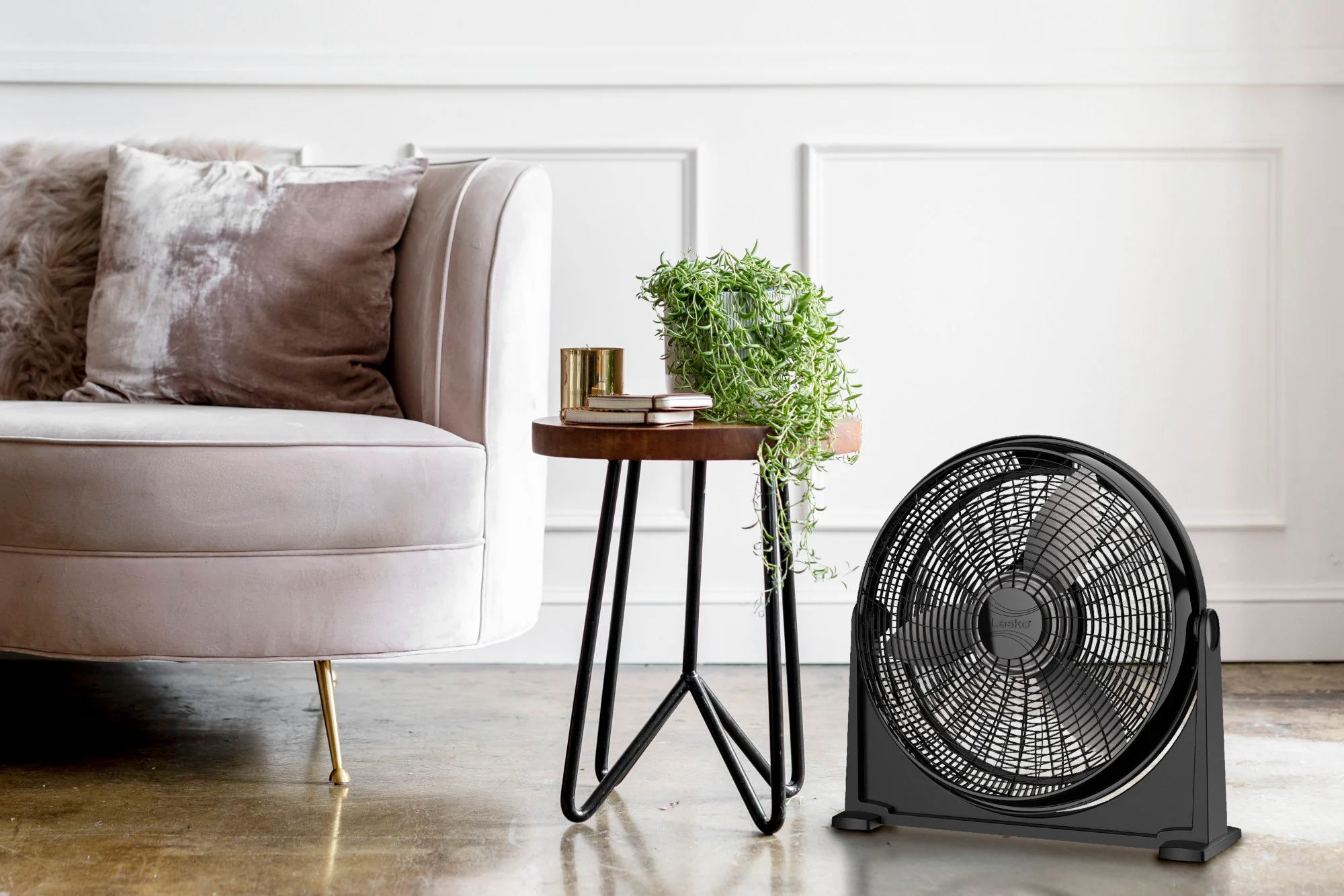 Lasko 20" Air Circulator Fan: Wall Mount, 3-Speed, Pivoting, Black - Image 6