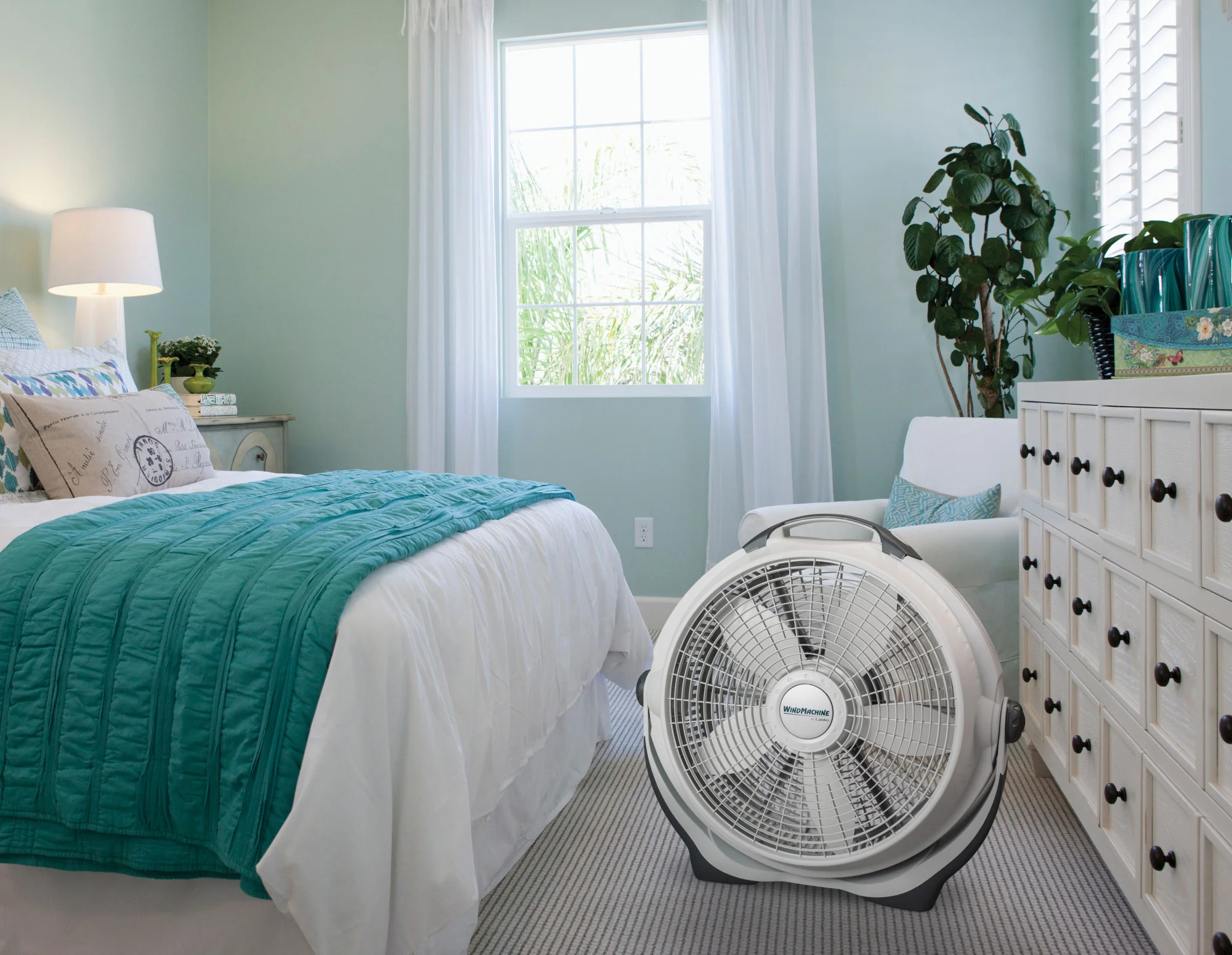 Lasko Wind Machine 20" Air Circulator Fan: 3-Speed, Pivoting, Gray - Image 11