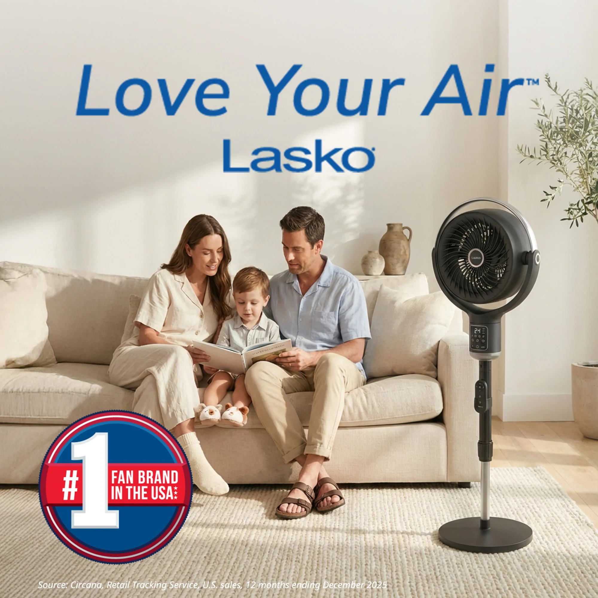 Lasko Whirlwind 7" DC Pedestal Fan: Dual Oscillation, 24-Speed, Remote, Timer, Black - Image 8