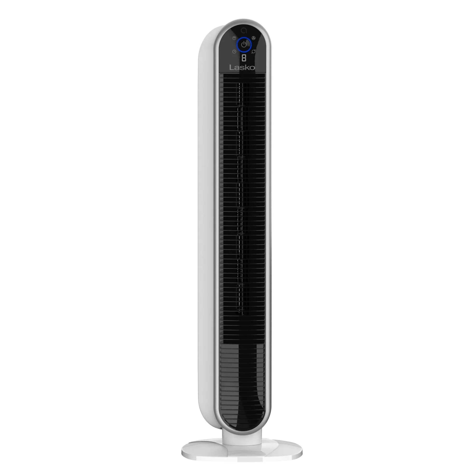 Lasko 40" Smart Tower Fan: Oscillating, 5-Speed, Timer, Wi-Fi, White - Image 9