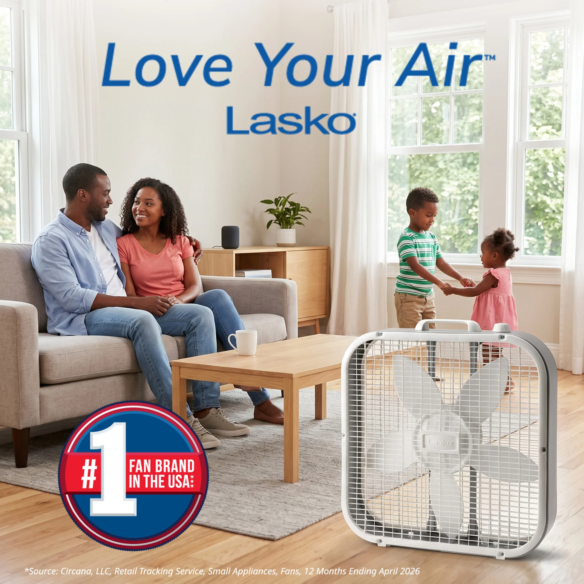 Lasko 20" Box Fan: 3-Speed, Weather-Resistant Motor, White - Image 8