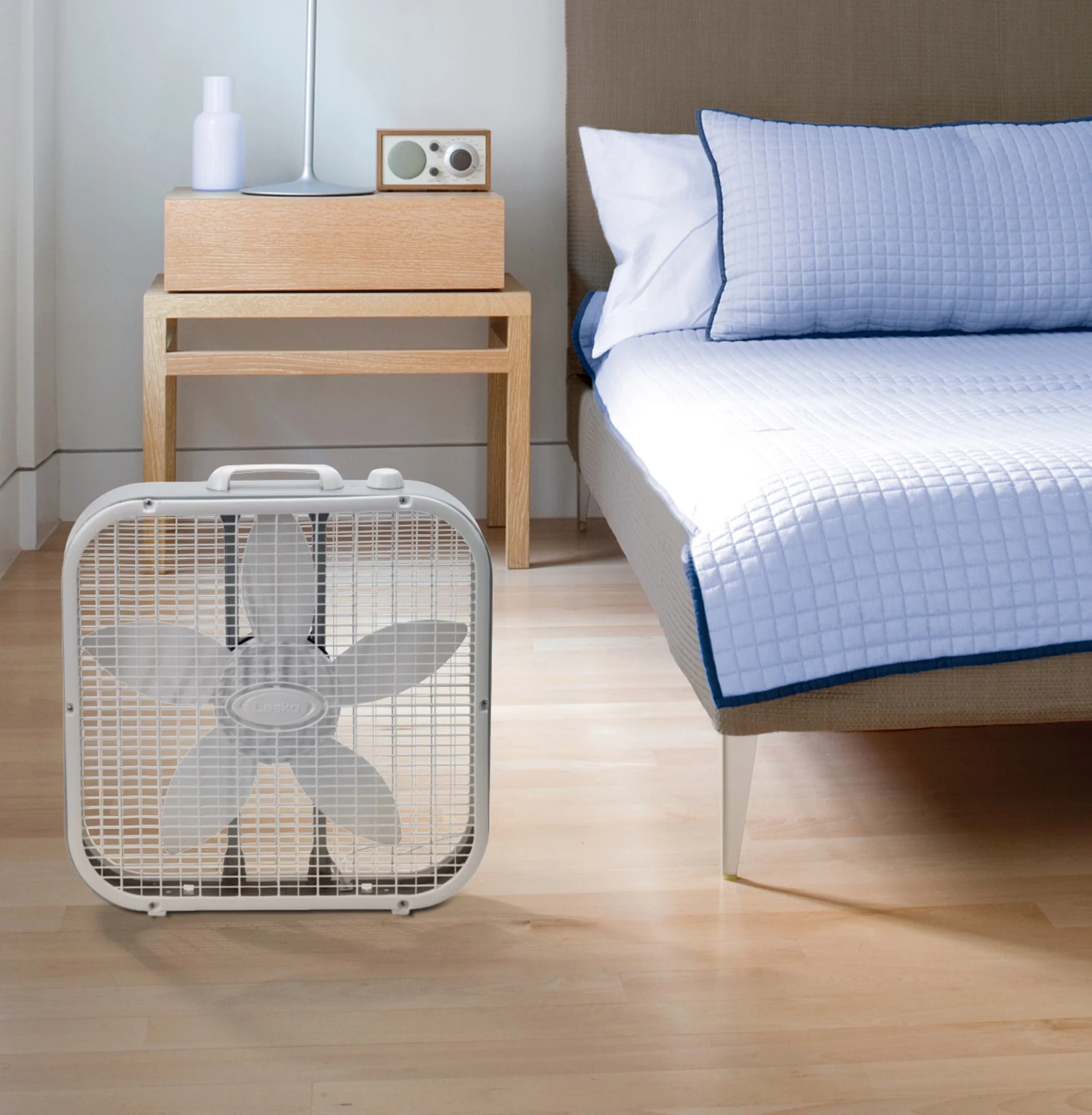 Lasko 20" Box Fan: 3-Speed, Weather-Resistant Motor, Gray - Image 9