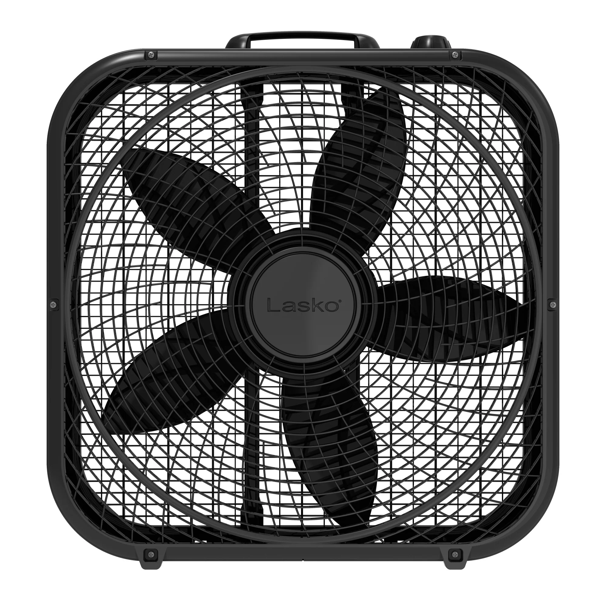 Lasko Cool Colors 20" Box Fan: 3-Speed, Weather-Resistant Motor, Black - Image 8