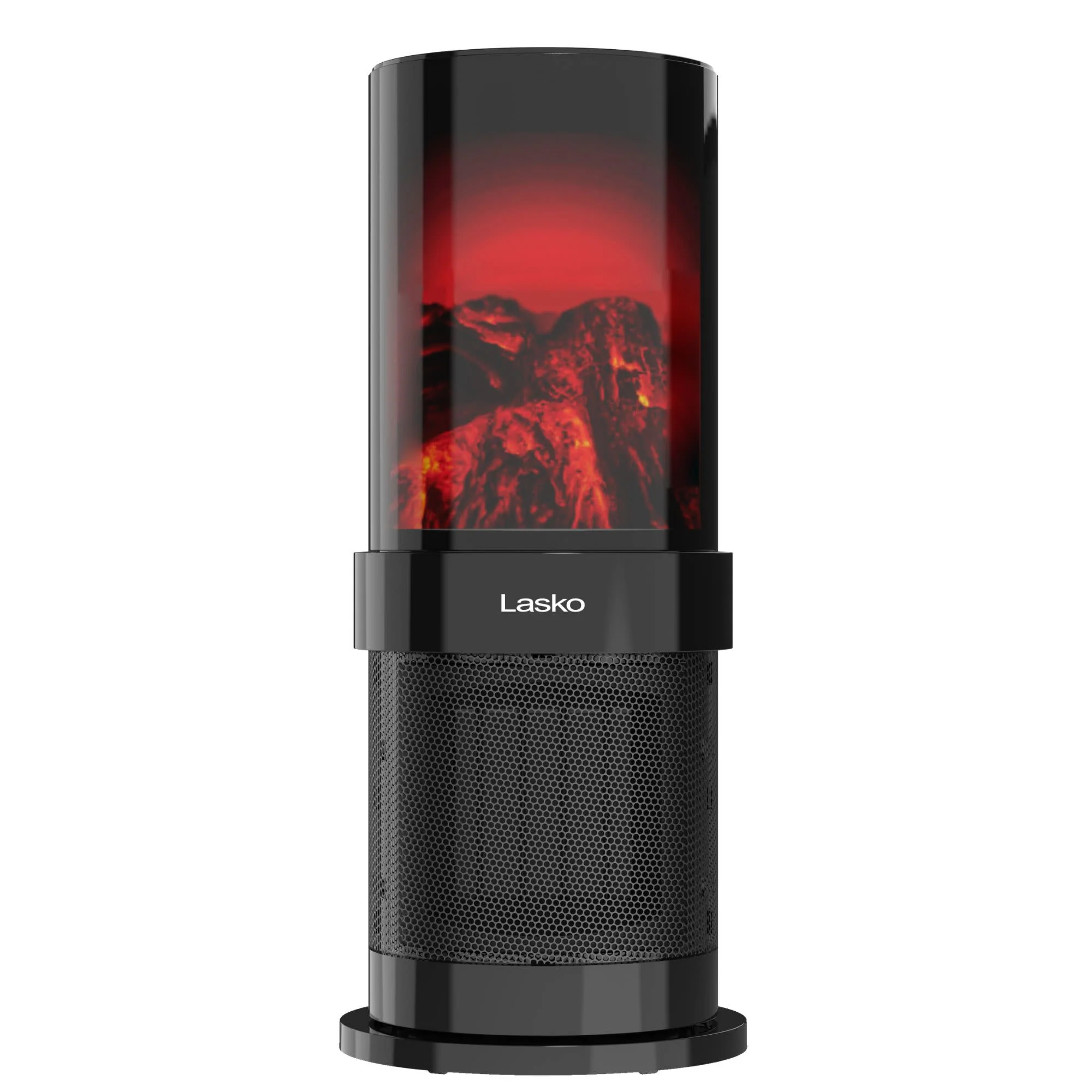 Lasko 20" Ceramic Fireplace Tower Space Heater, Oscillating, 2-Speed, Black - Image 8