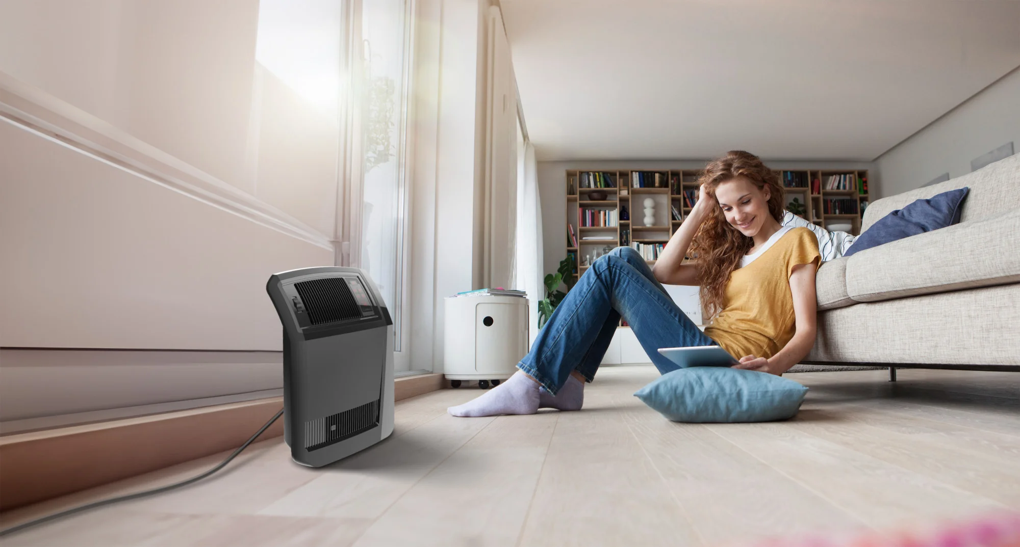 Lasko CC24925 24" Cyclonic Ceramic Full Room Space Heater, Black - Image 11