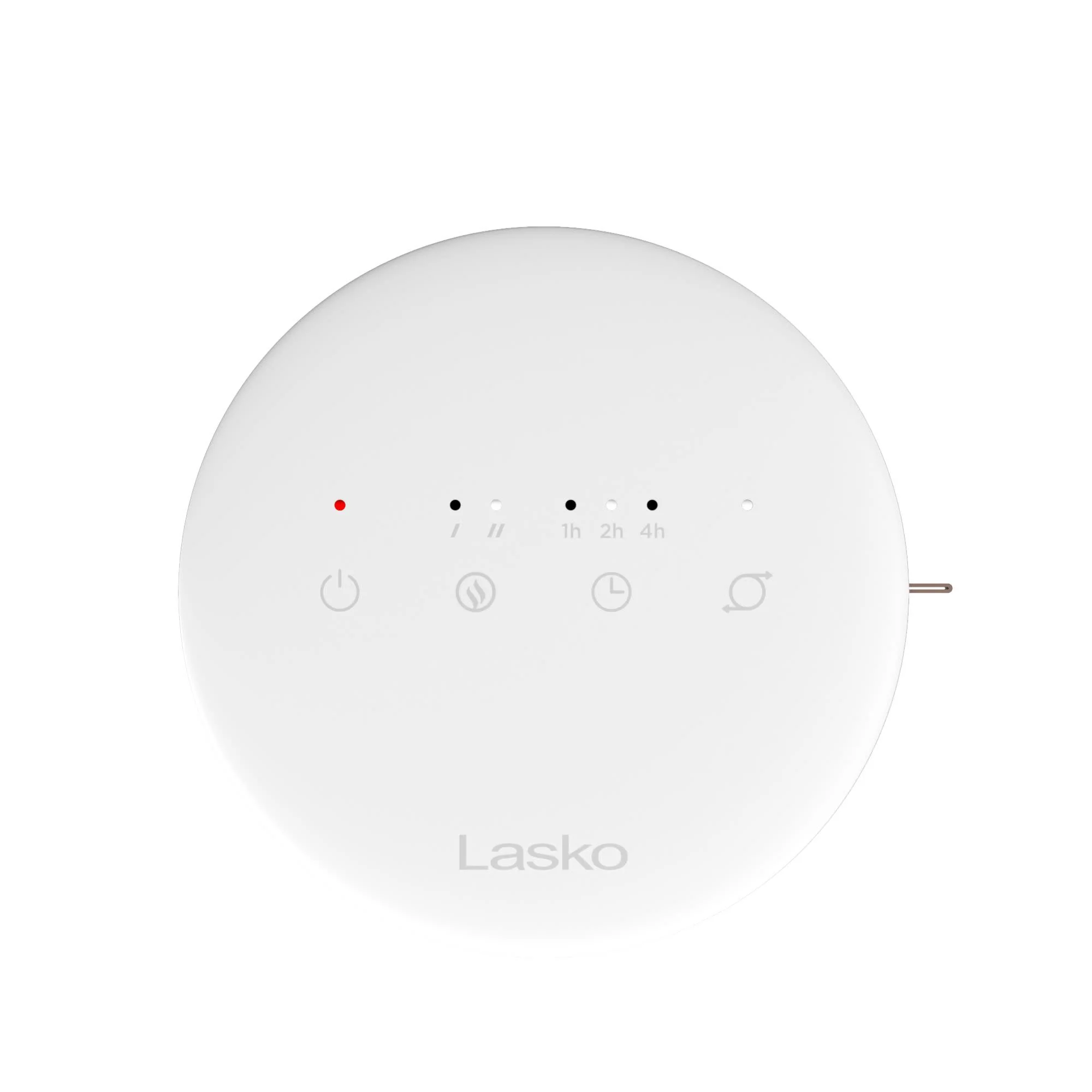 Lasko 9" Table Top Heater (2 heat settings, manual, timer, oscillation, tip-over switch, white) - Image 8