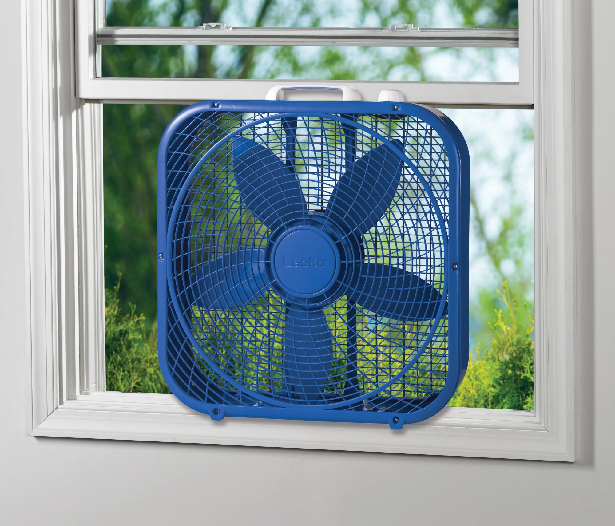 Lasko Cool Colors 20" Box Fan: 3-Speed, Weather-Resistant Motor, Blue - Image 11