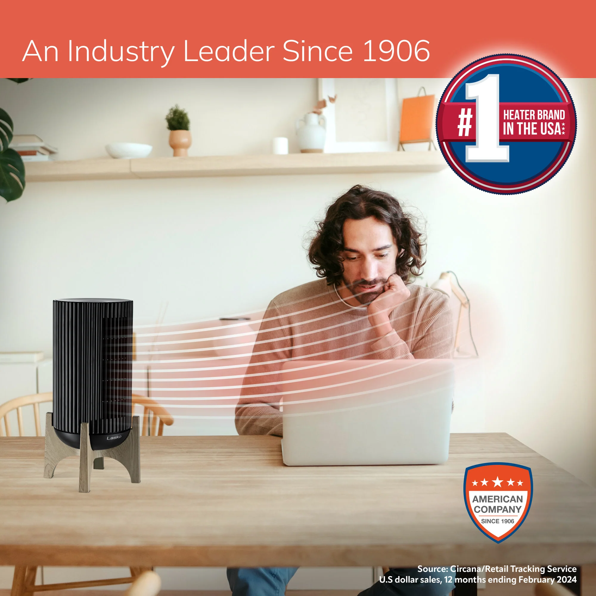 Lasko Artisan 16" Ceramic Space Heater with Remote (black, model CX16550) - Image 6