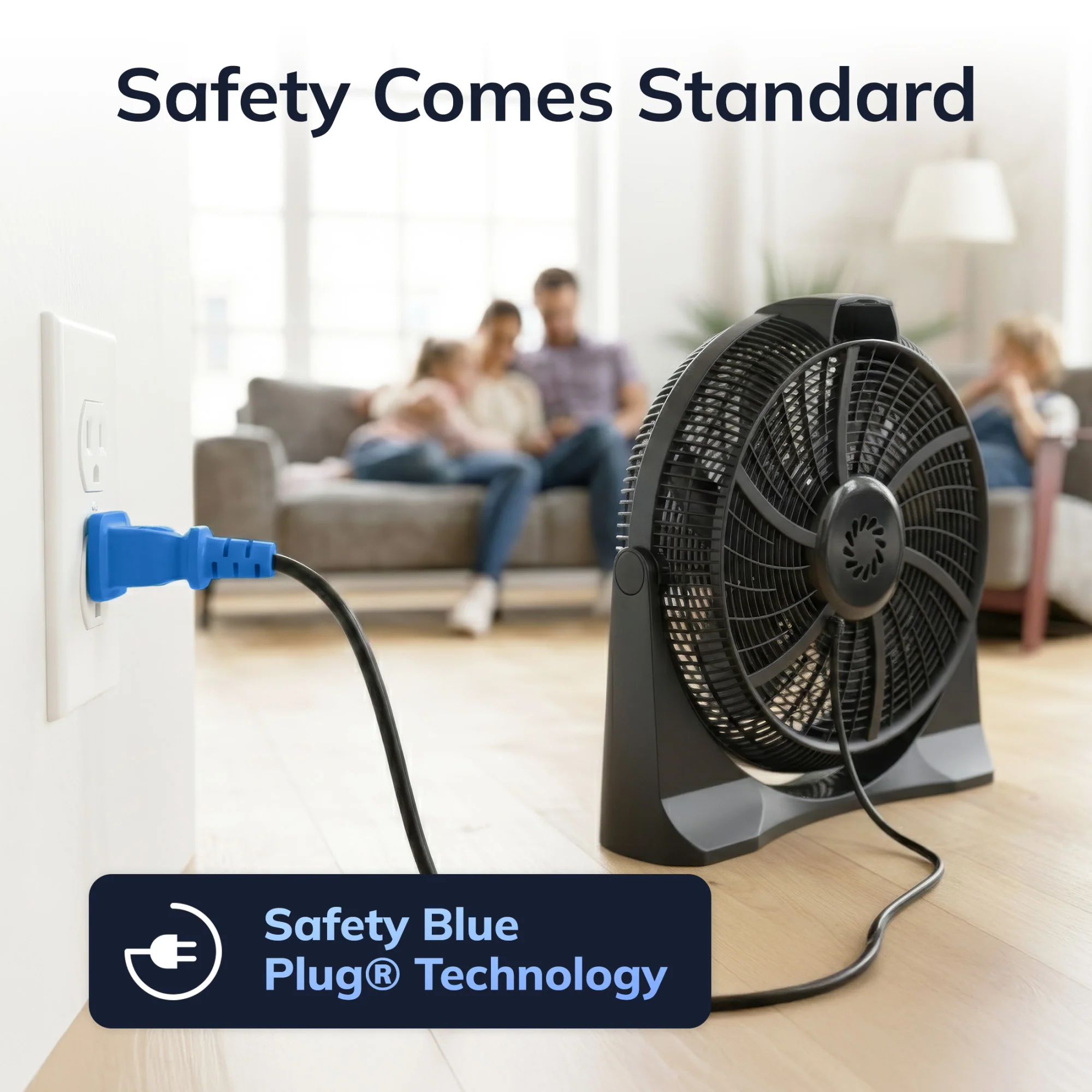 Lasko Cyclone 20" Air Circulator Fan: Wall Mount, 4-Speed, Remote, Black - Image 5