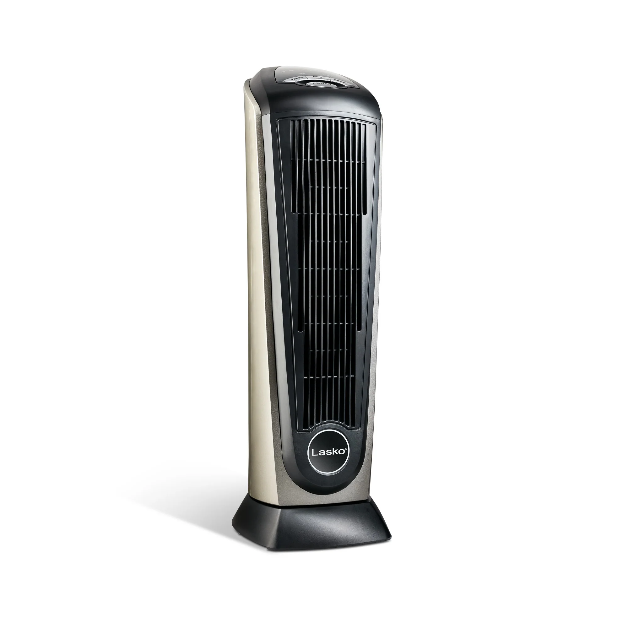 Lasko 23" Ceramic Tower Space Heater, Oscillating, 2-Speed, Remote, Silver - Image 8