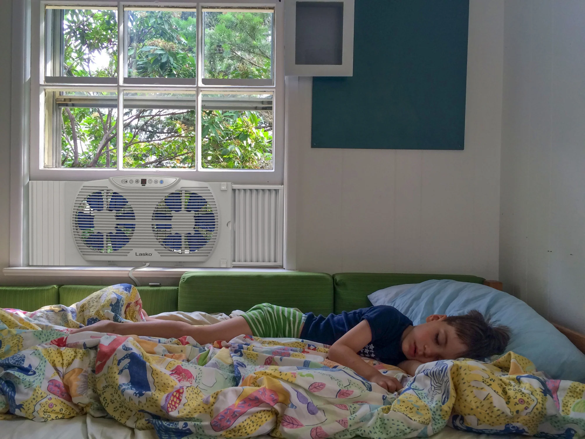 Lasko Twin Window Fan: 3-Speed, Electrically Reversible, Bluetooth, White - Image 11