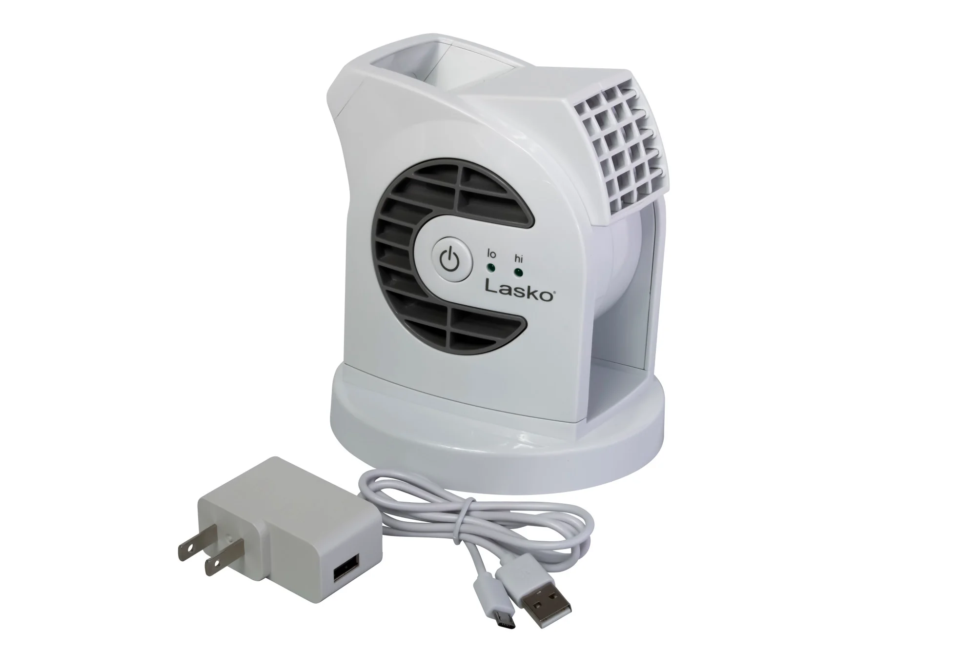 Lasko MyCool 6" Mini USB DC Blower Fan: 2-Speed, Pivoting, White - Image 11