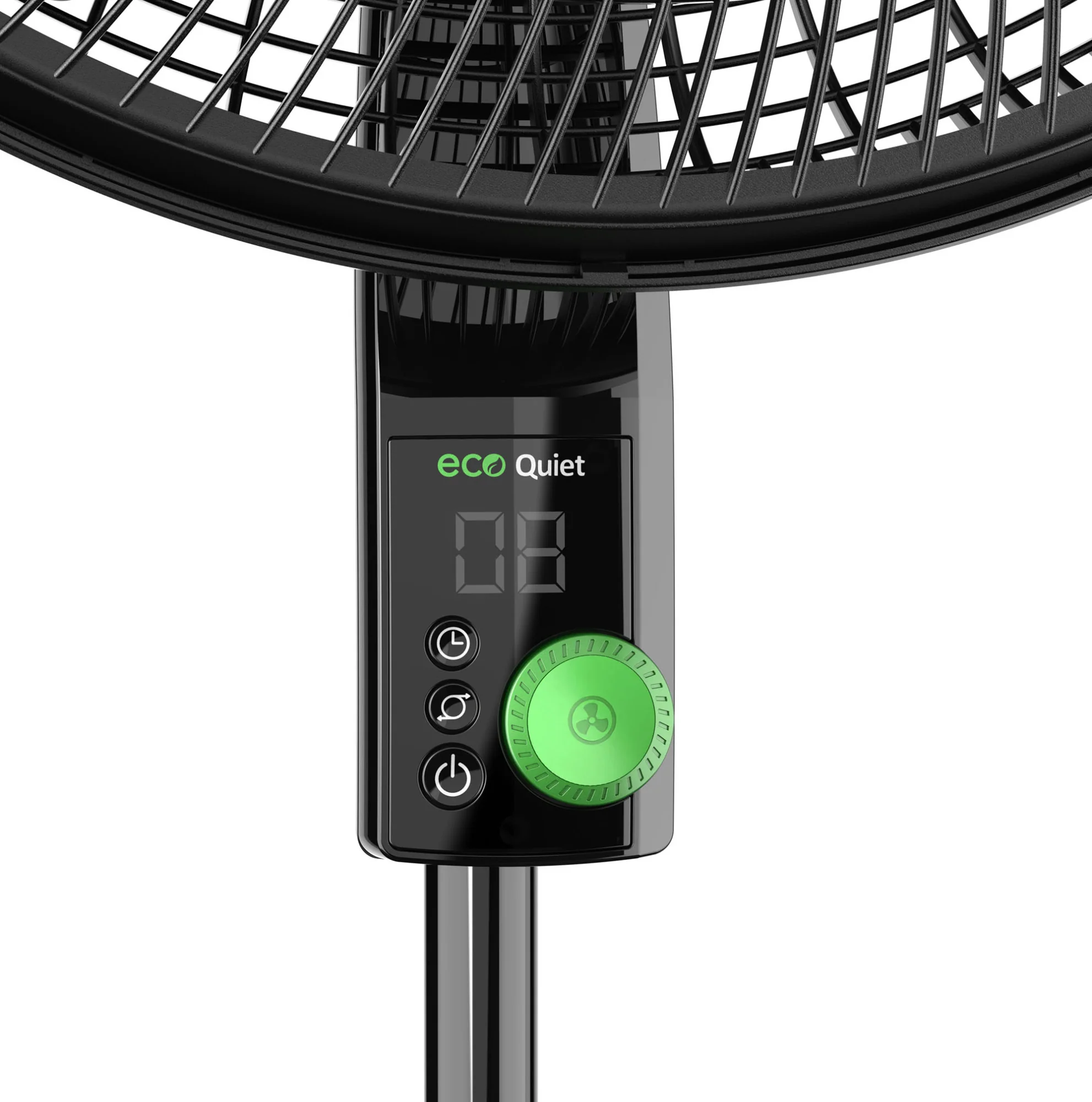 Lasko EcoQuiet 18" DC Pedestal Fan: Oscillating, 12-Speed, Remote, Black - Image 8