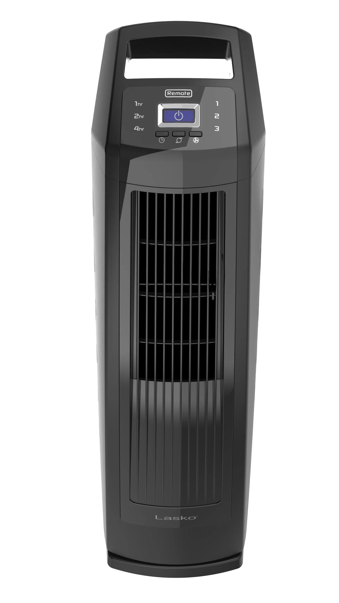 Lasko 35" Tower Fan: Oscillating, 3-Speed, High Velocity, Manual Louvers, Remote, Black - Image 9