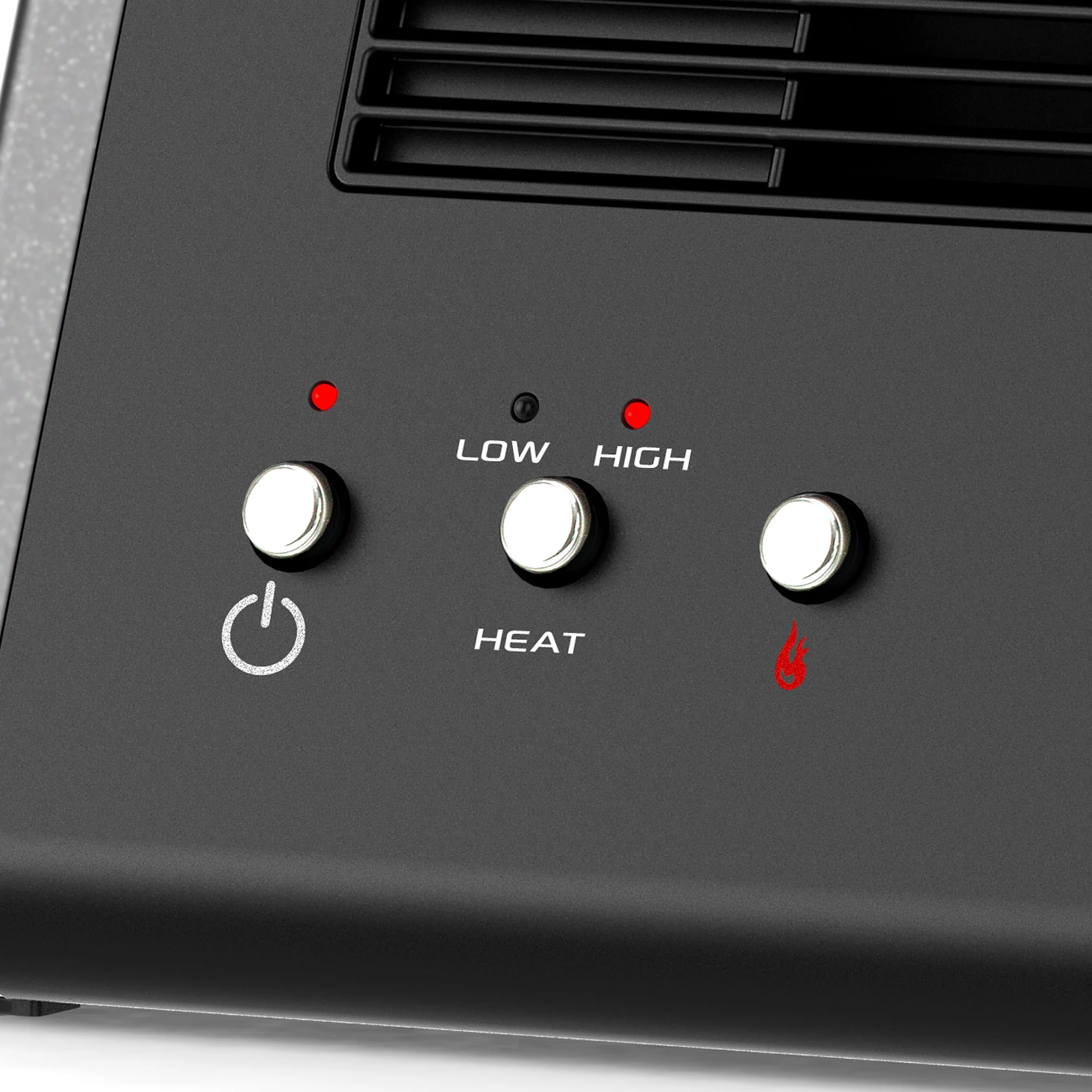 Lasko Portable Electric Ultra Ceramic Fireplace Space Heater, CA20100, Black - Image 3