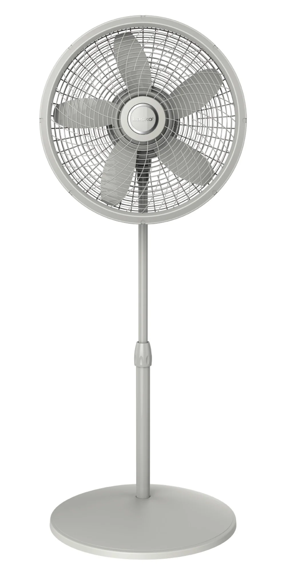 Lasko Cyclone 18" Pedestal Fan: Oscillating, 3-Speed, Adjustable Height, Gray - Image 3