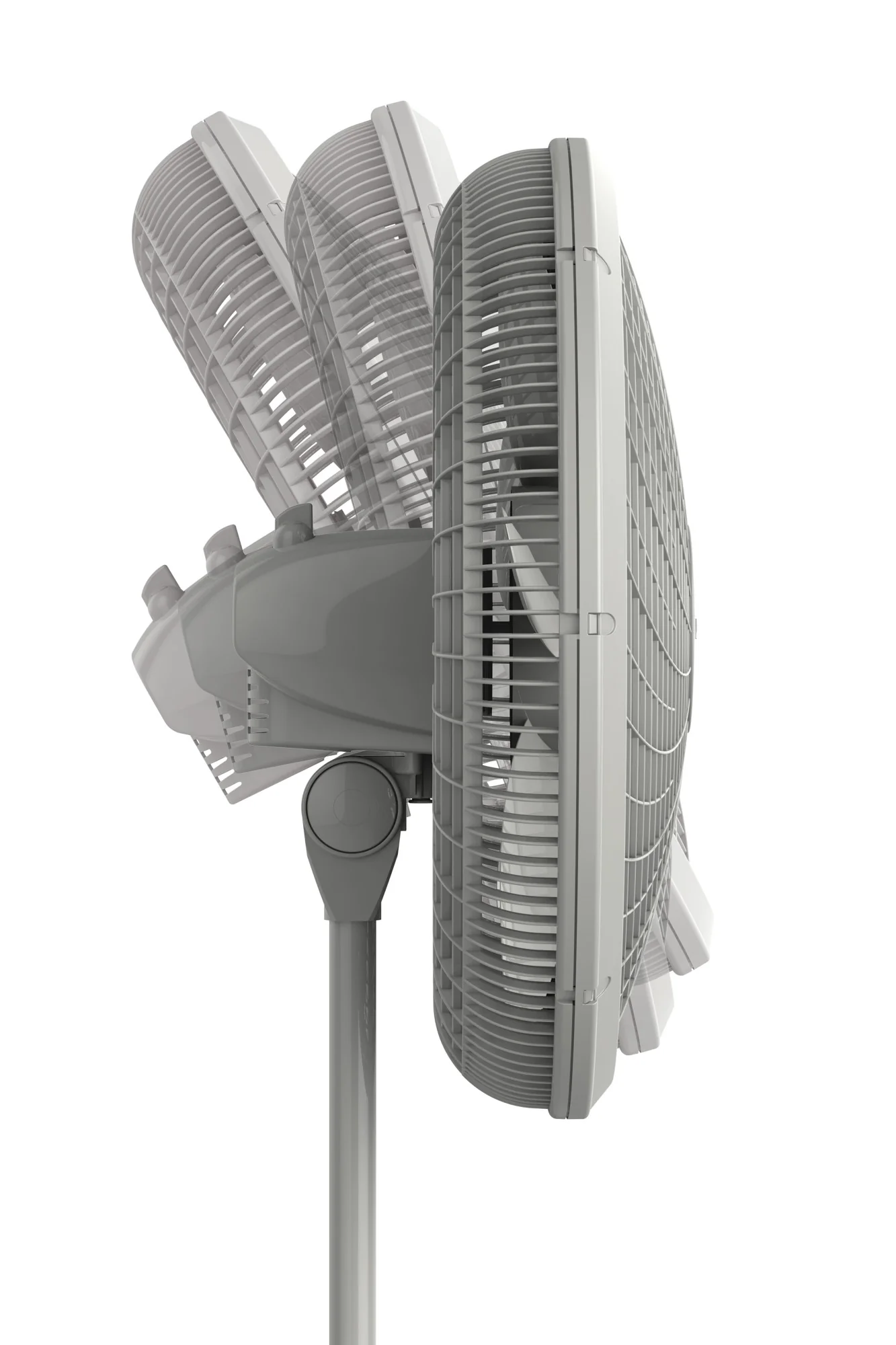 Lasko Cyclone 18" Pedestal Fan: Oscillating, 3-Speed, Adjustable Height, Gray - Image 5
