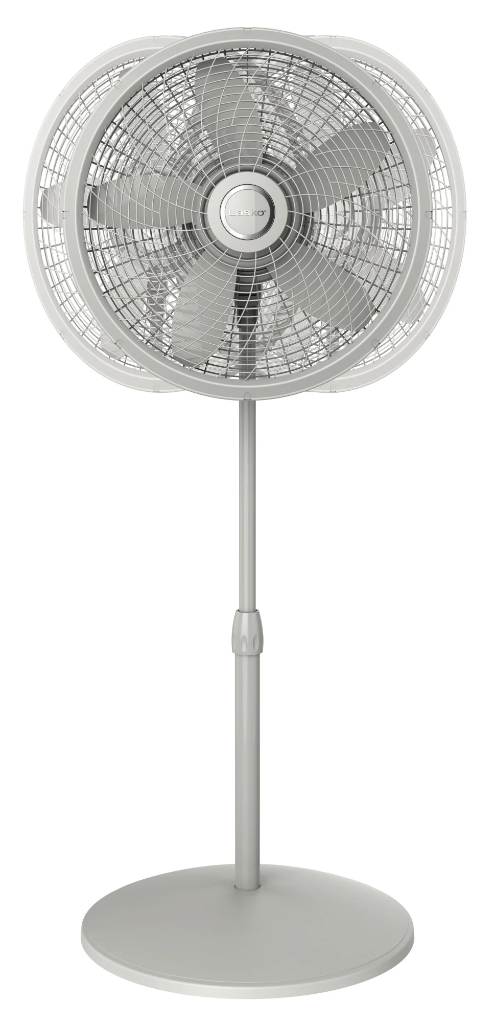 Lasko Cyclone 18" Pedestal Fan: Oscillating, 3-Speed, Adjustable Height, Gray - Image 6