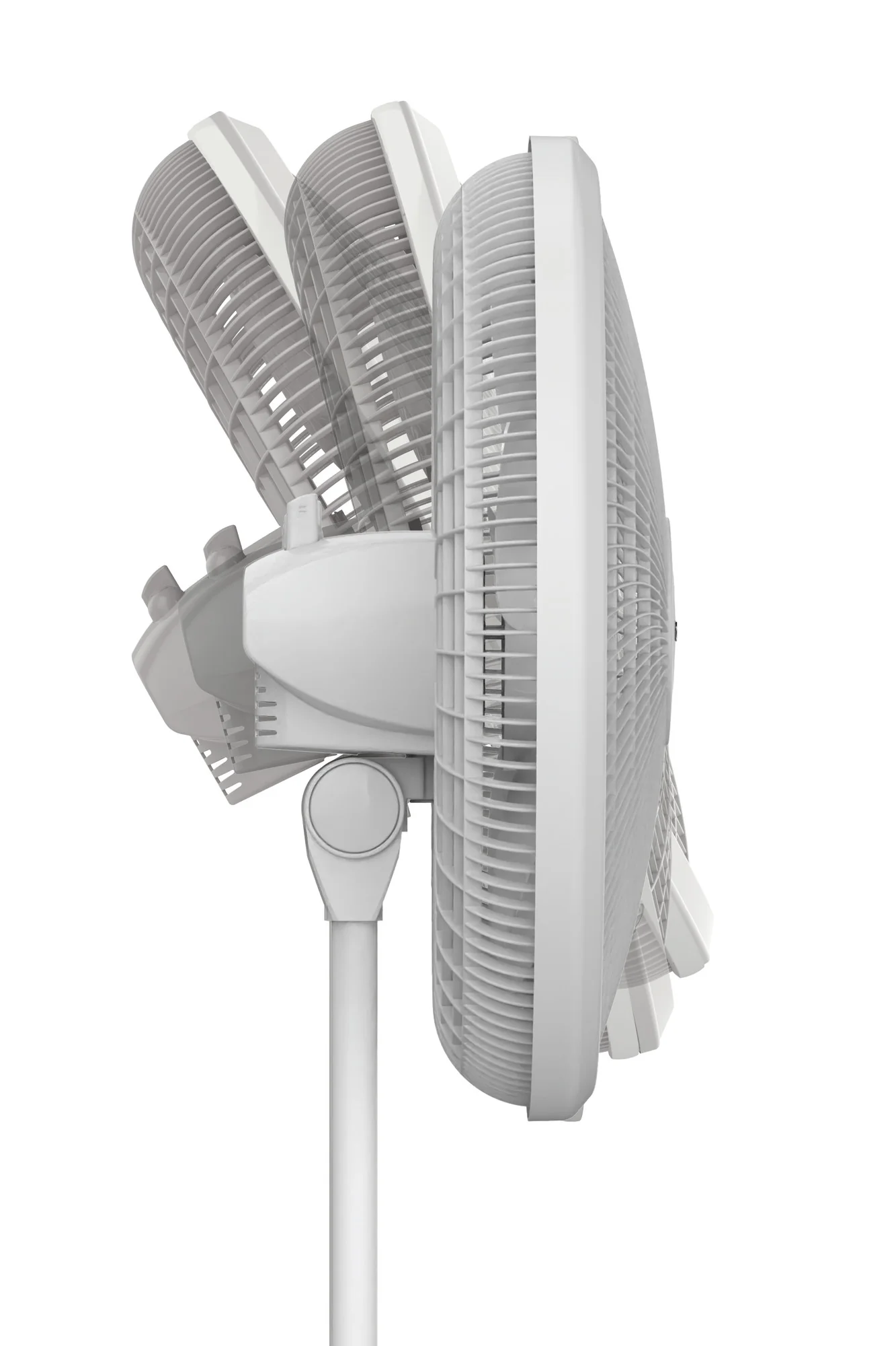 Lasko Cyclone 18" Pedestal Fan: Oscillating, 3-Speed,  Adjustable Height, White - Image 5