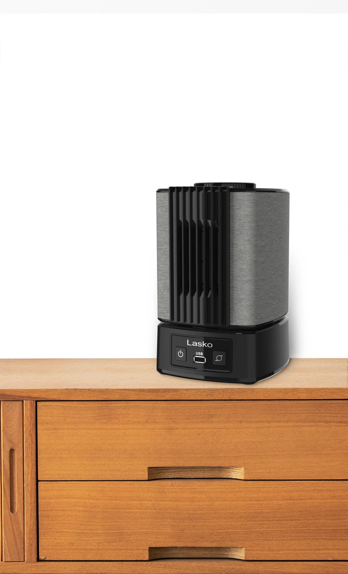 Lasko SlumberBreeze 8" Table Fan with White Noise: Oscillating, 2-Speed, Black - Image 15