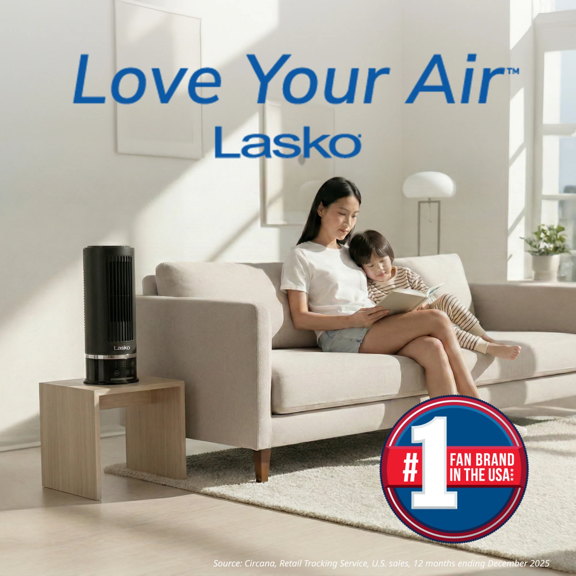 Lasko StealthBreeze 15" DC Table Fan: Oscillating, 12-Speed, 15° Tilt, Remote, Black - Image 7