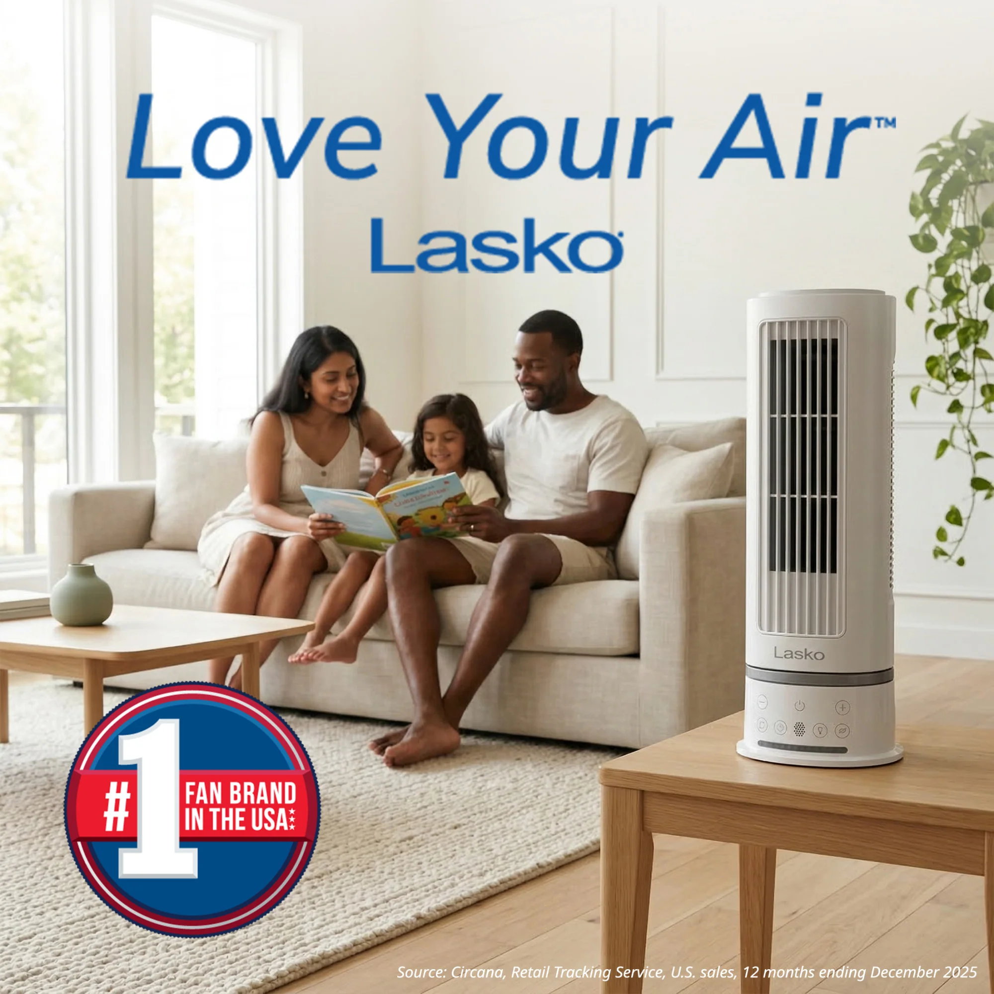 Lasko StealthBreeze 15" DC Table Fan: Oscillating, 12-Speed, 15° Tilt, Remote, White - Image 7