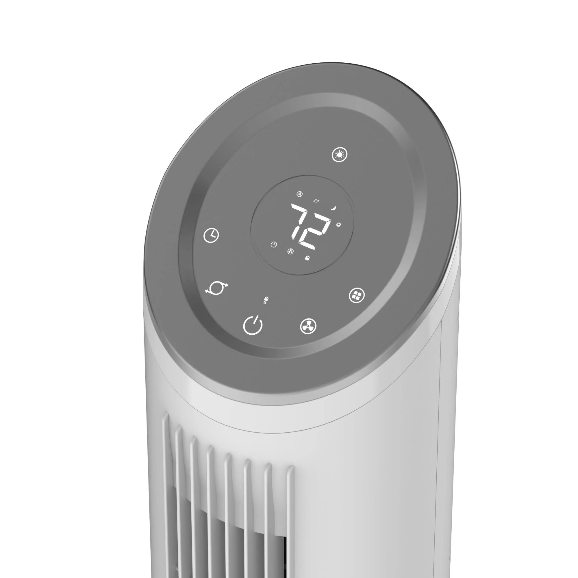Lasko Ascend 36" Tower Fan: Oscillating, 4-Speed, Remote, Timer, Gray - Image 2
