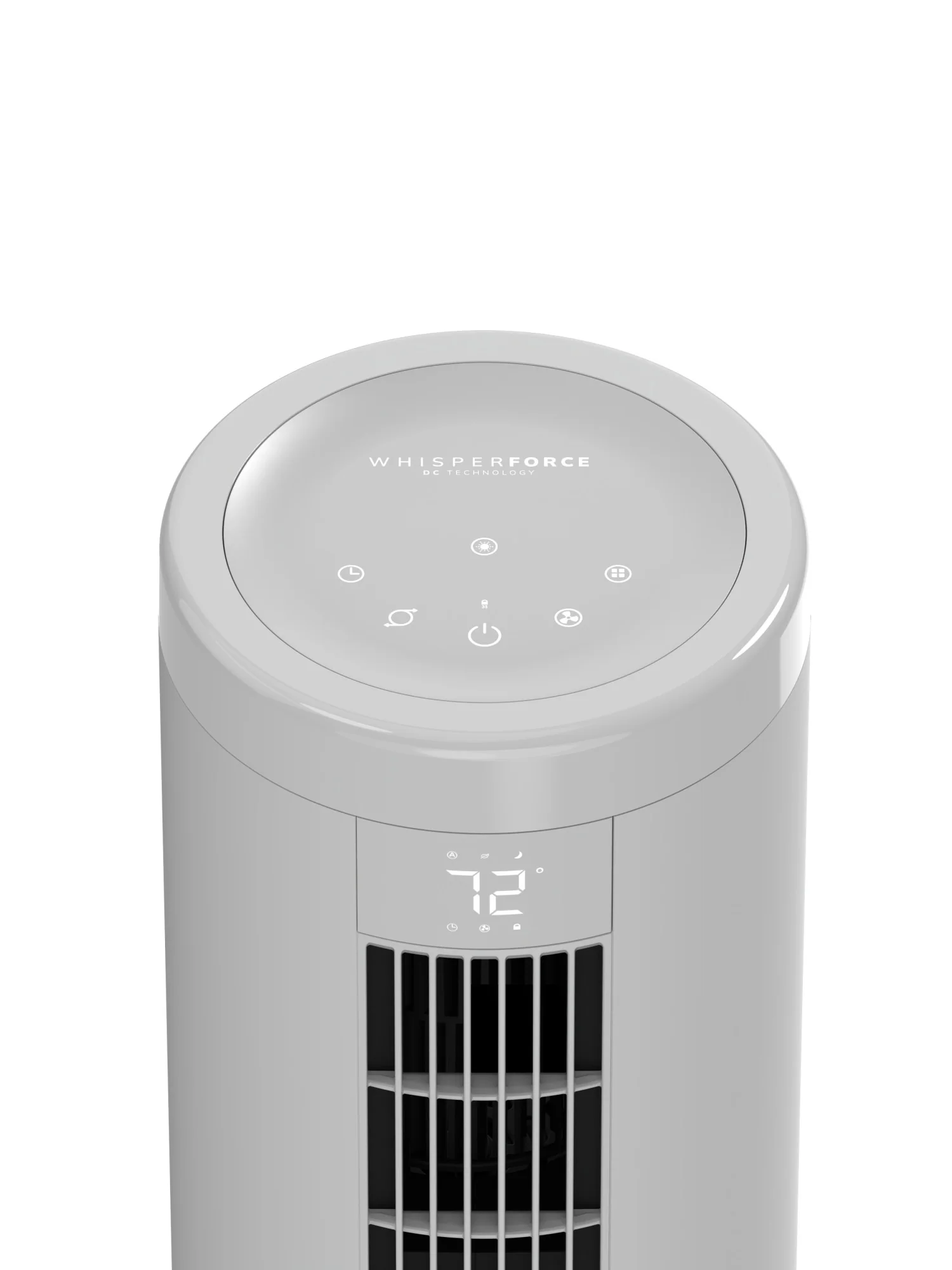Lasko Elevation 54" DC Pedestal Tower Fan: Oscillating, 8-Speed, Remote, Gray - Image 2