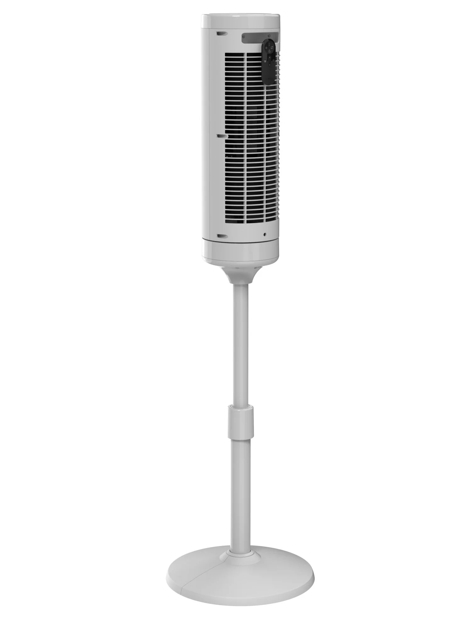 Lasko Elevation 54" DC Pedestal Tower Fan: Oscillating, 8-Speed, Remote, Gray - Image 5