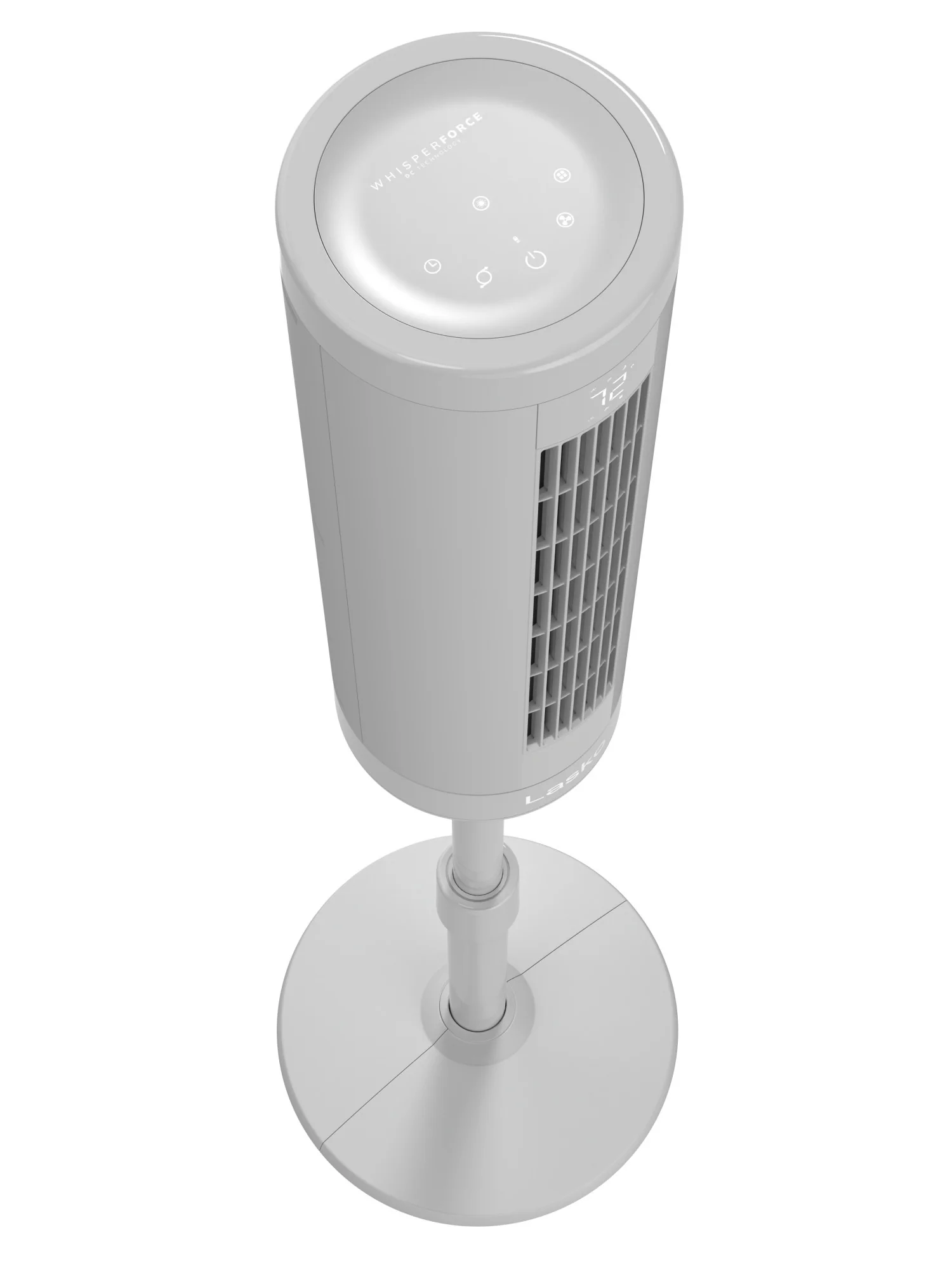 Lasko Elevation 54" DC Pedestal Tower Fan: Oscillating, 8-Speed, Remote, Gray - Image 6