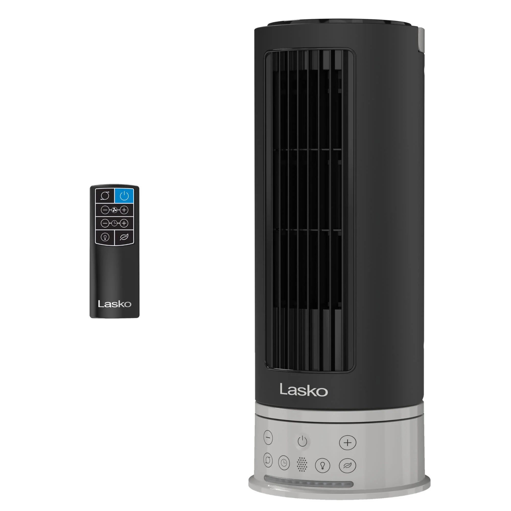 Lasko Pinnacle 15" DC Table Fan: Oscillating, 12-Speed, 15° Tilt, Remote, Black