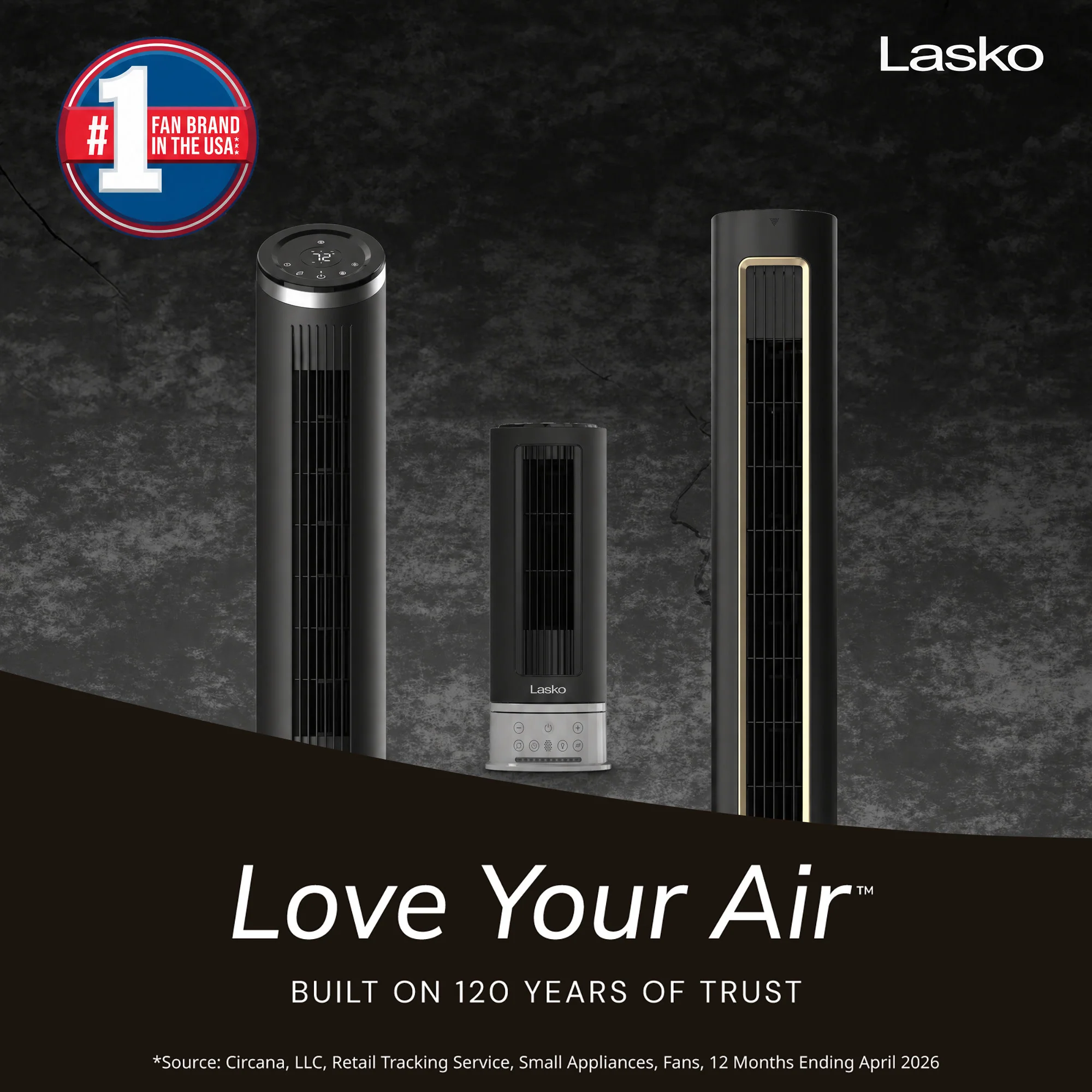 Lasko Pinnacle 15" DC Table Fan: Oscillating, 12-Speed, 15° Tilt, Remote, Black - Image 2