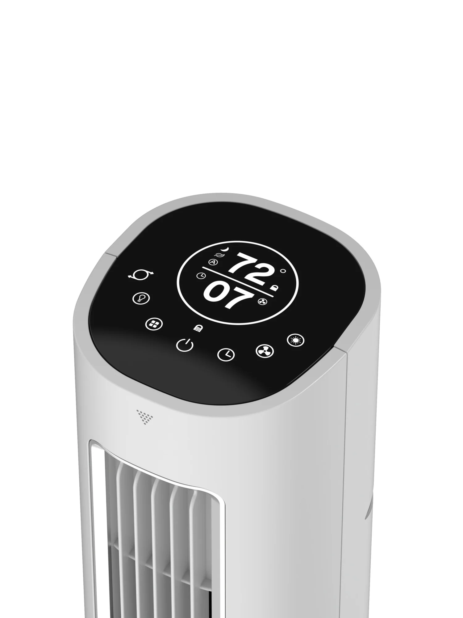 Lasko Pinnacle 40" DC Tower Fan: Oscillating, 12-Speed, Remote, Timer, Gray - Image 2