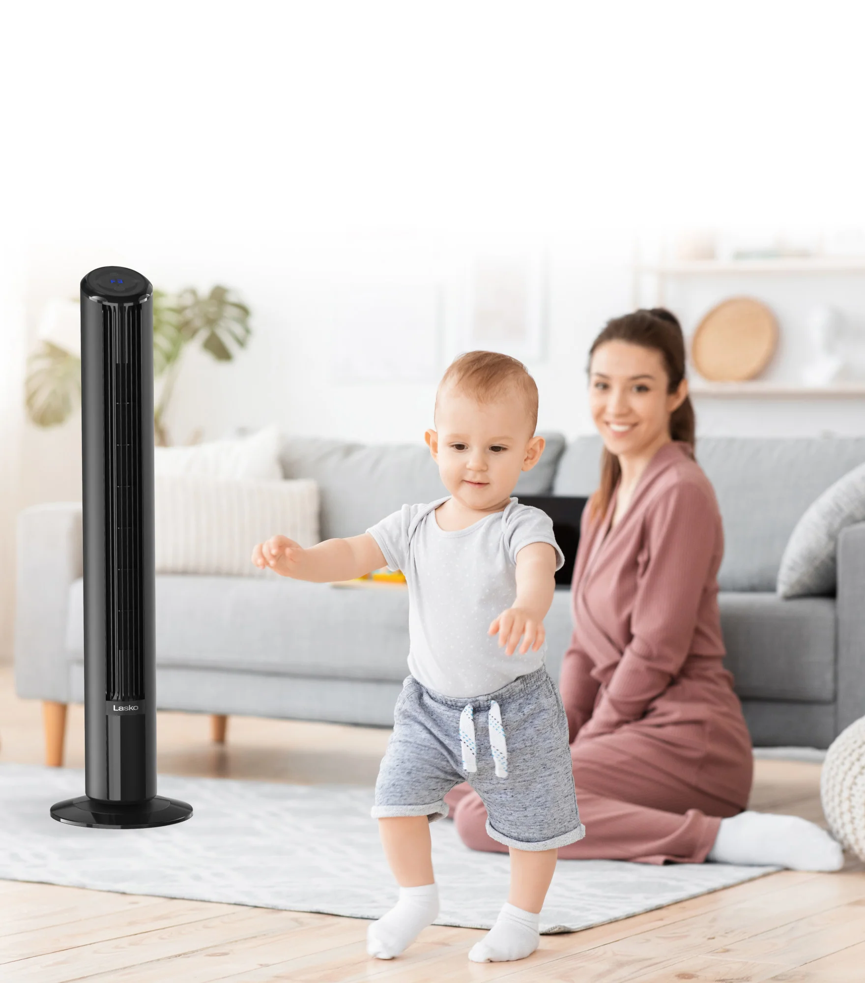 Lasko SlimForce 42" Tower Fan: Oscillating, 4-Speed, Remote, Timer, Black - Image 15