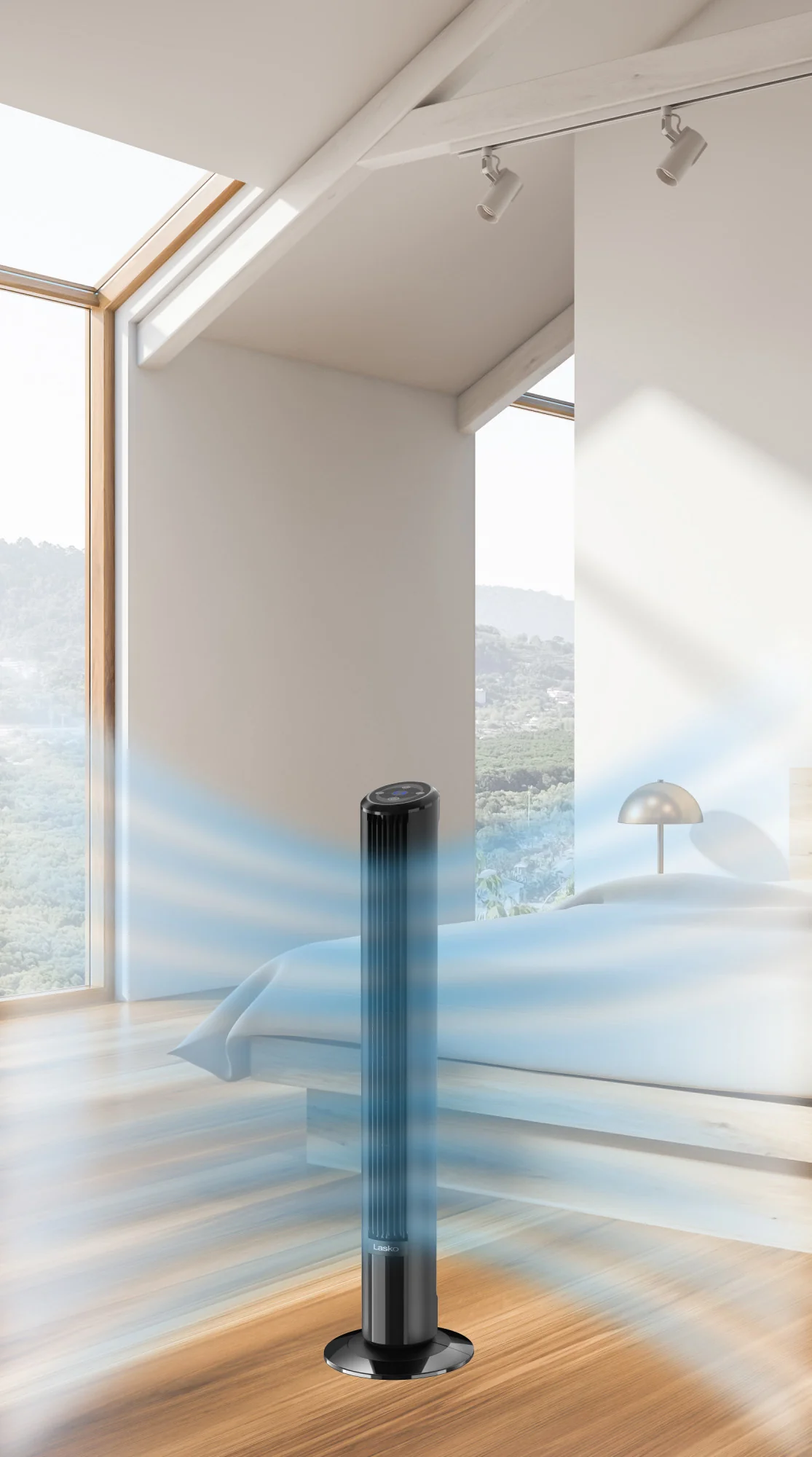 Lasko SlimForce 42" Tower Fan: Oscillating, 4-Speed, Remote, Timer, Black - Image 17