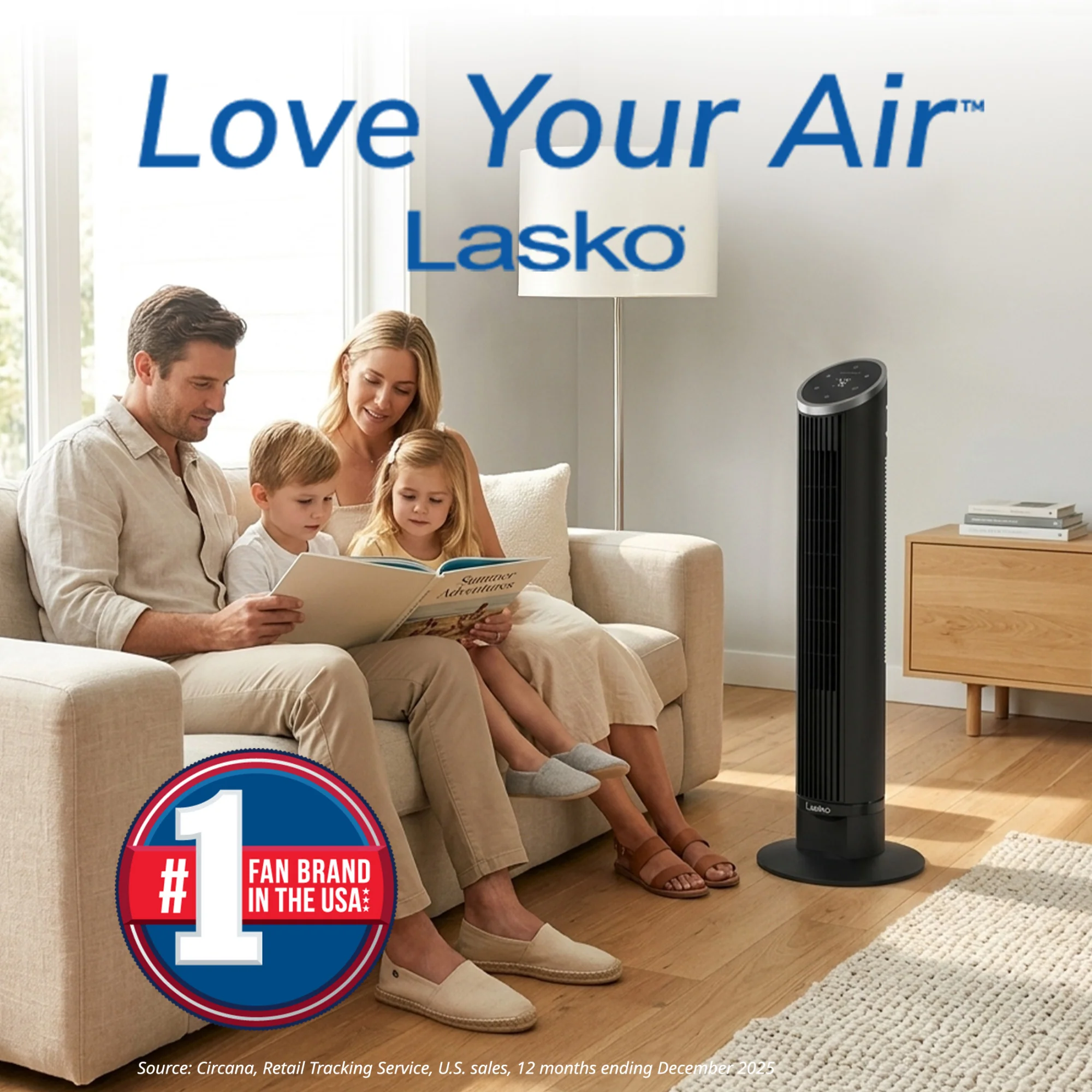 Lasko 36" DC Tower Fan: Oscillating, 12-Speed, Remote, Timer, Black - Image 9