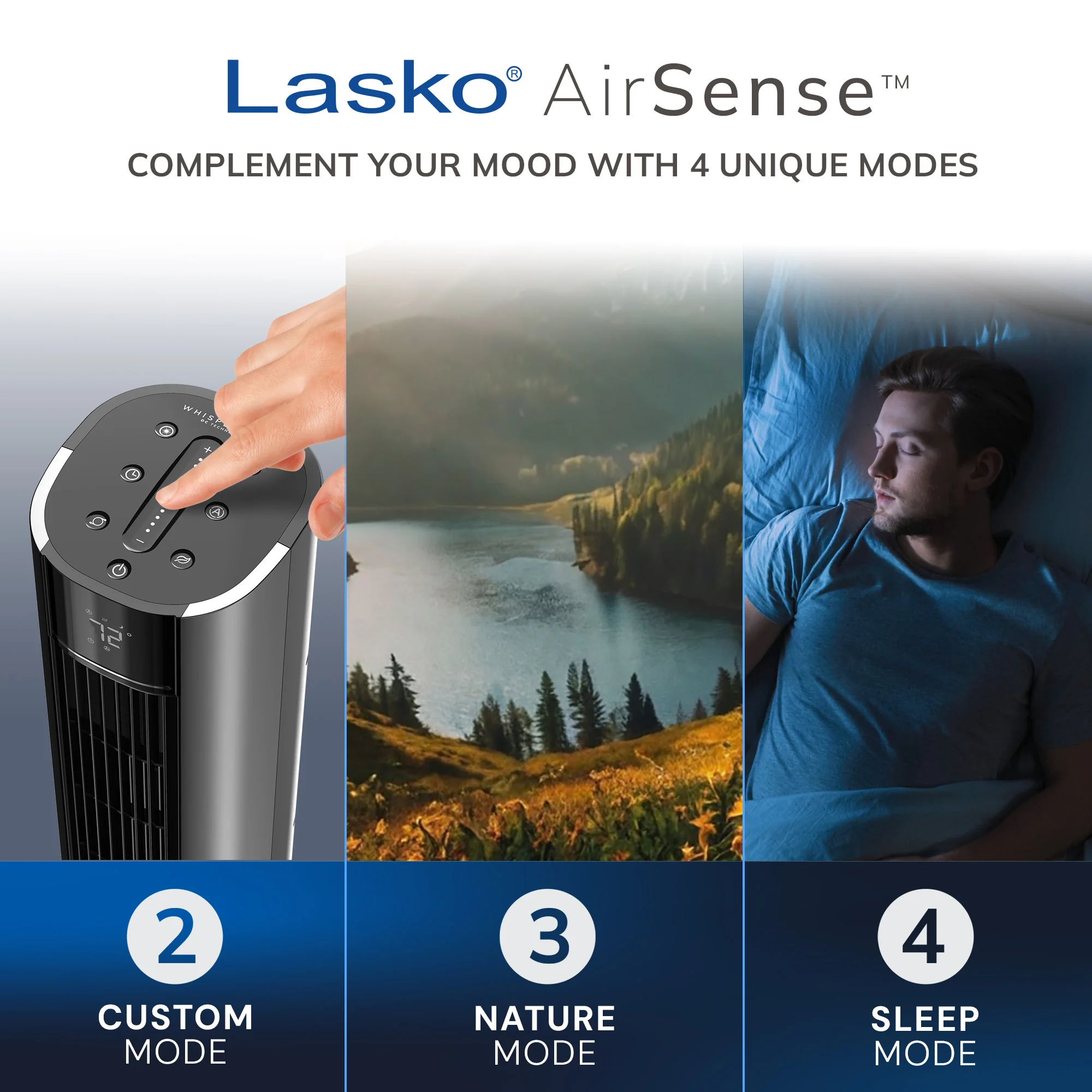 Lasko 40" DC Tower Fan: Oscillating, 12-Speed, Remote, Timer, Black - Image 6