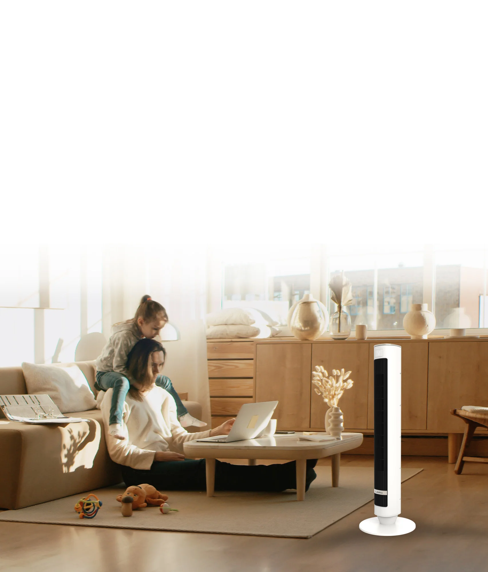 Lasko 40" DC Tower Fan: Oscillating, 12-Speed, Remote, Timer, White - Image 21