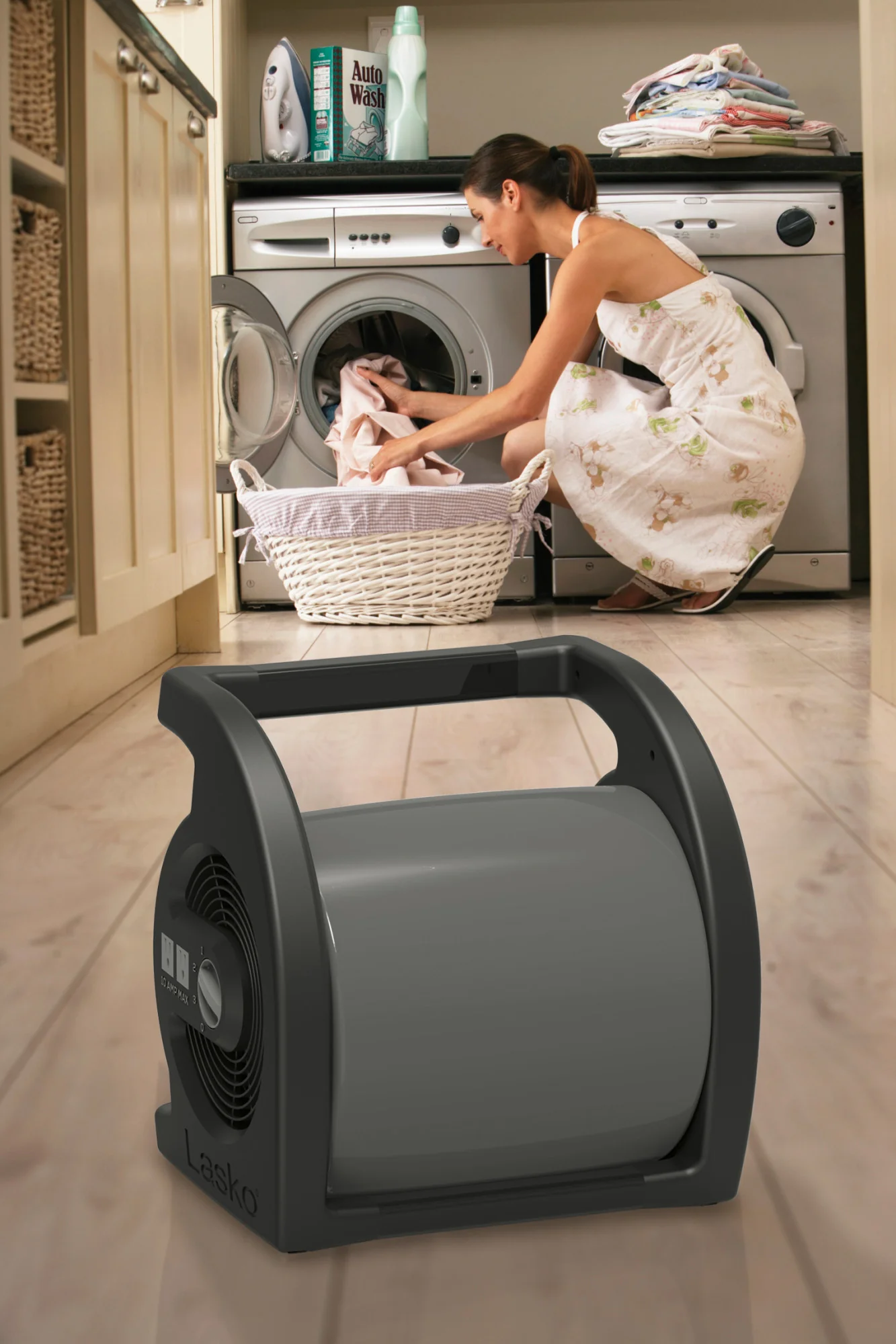 Lasko Max Performance 15" Air Mover Blower Fan: 3-Speed, High Velocity, 2 Outlets, Black - Image 10