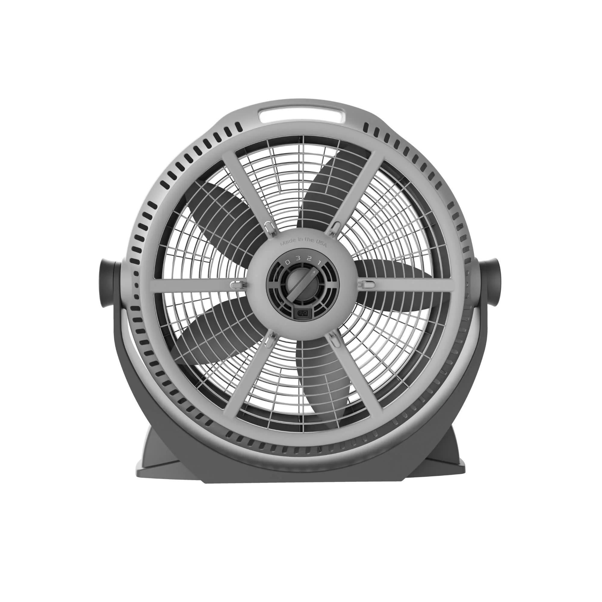Lasko Wind Machine 20" Air Circulator Fan: 3-Speed, 360° Airflow, Gray - Image 10