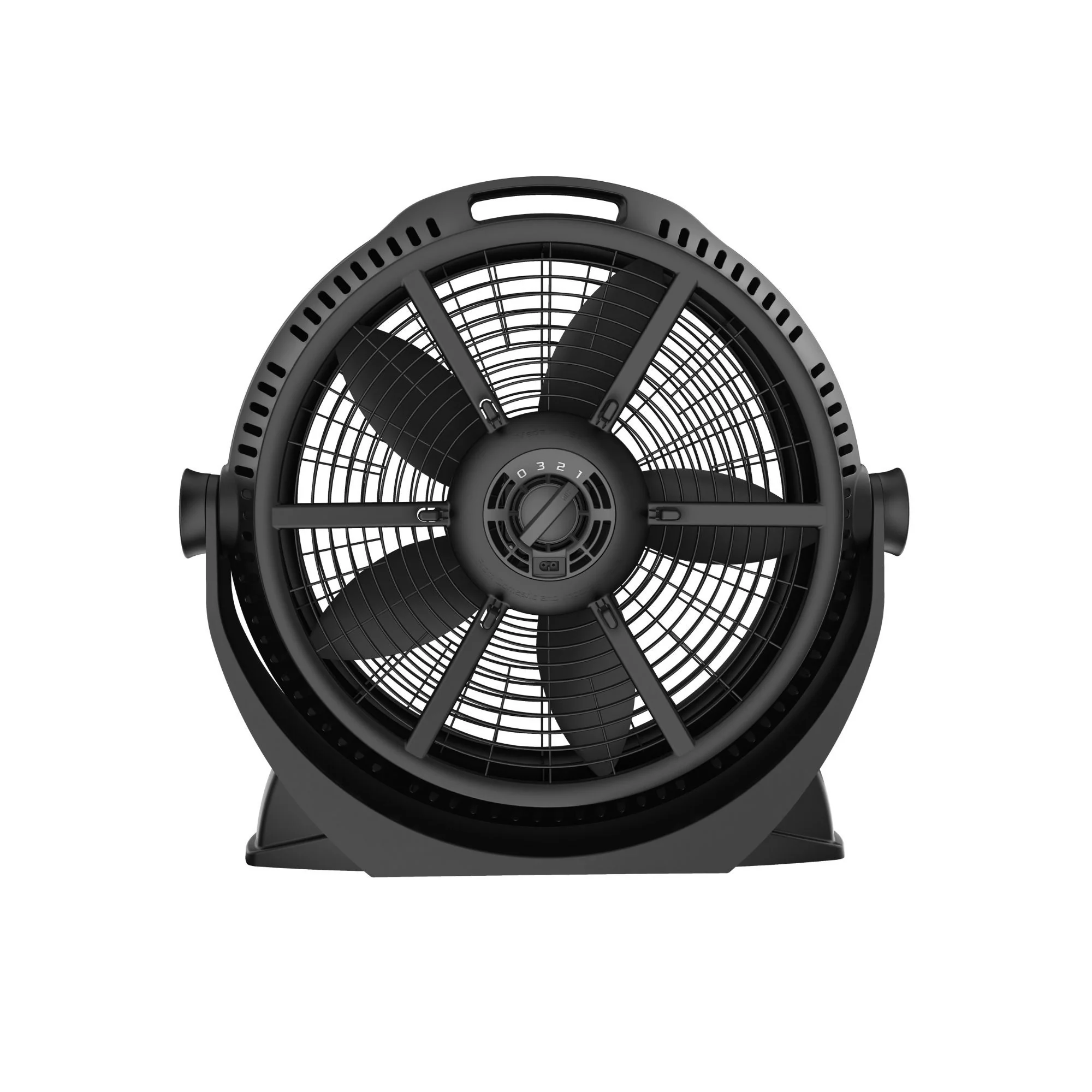 Lasko Wind Machine 20" Air Circulator Fan: 3-Speed, 360° Airflow, Black - Image 10